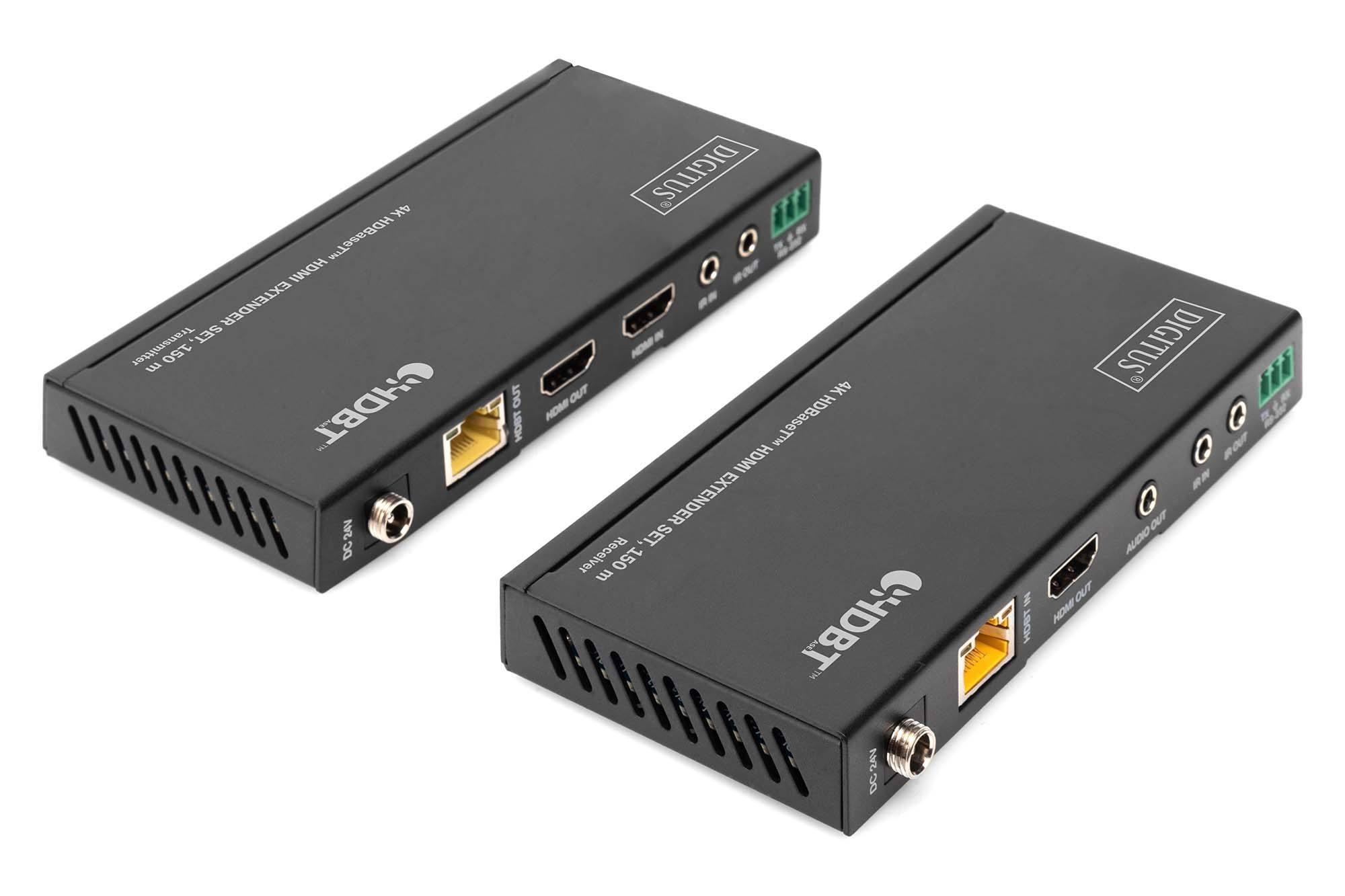 DIGITUS DS-55508 4K HDBaseT™ HDMI Extender Set, 150 m