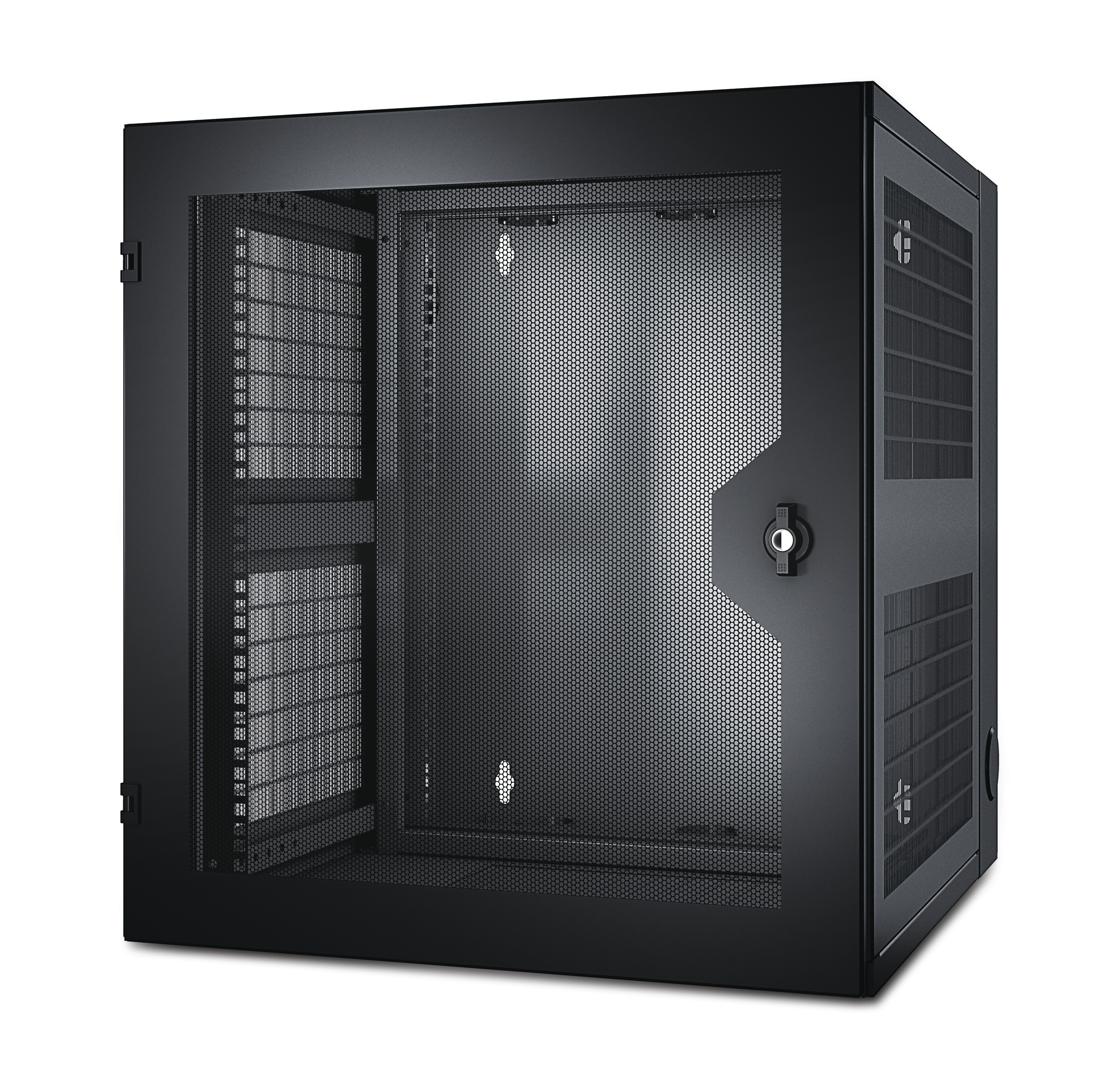 APC AR100HD - NetShelter WX 13U w/Threaded Hole Vertical Mounting Rail Vented Front Door Black