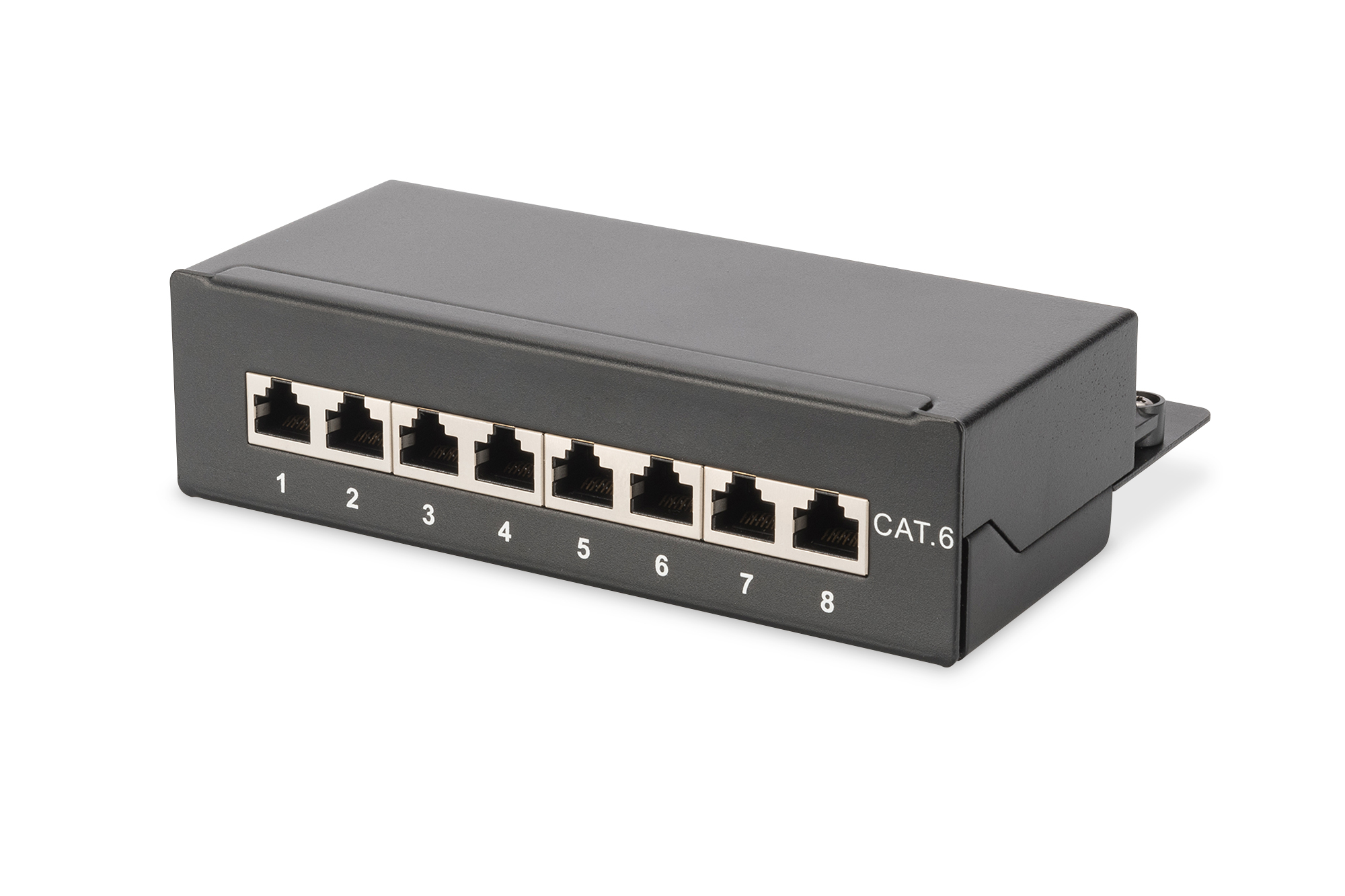 DIGITUS DN-91608SD Patchpanel Desktop CAT 6, geschirmt Klasse E, 8-Port RJ45