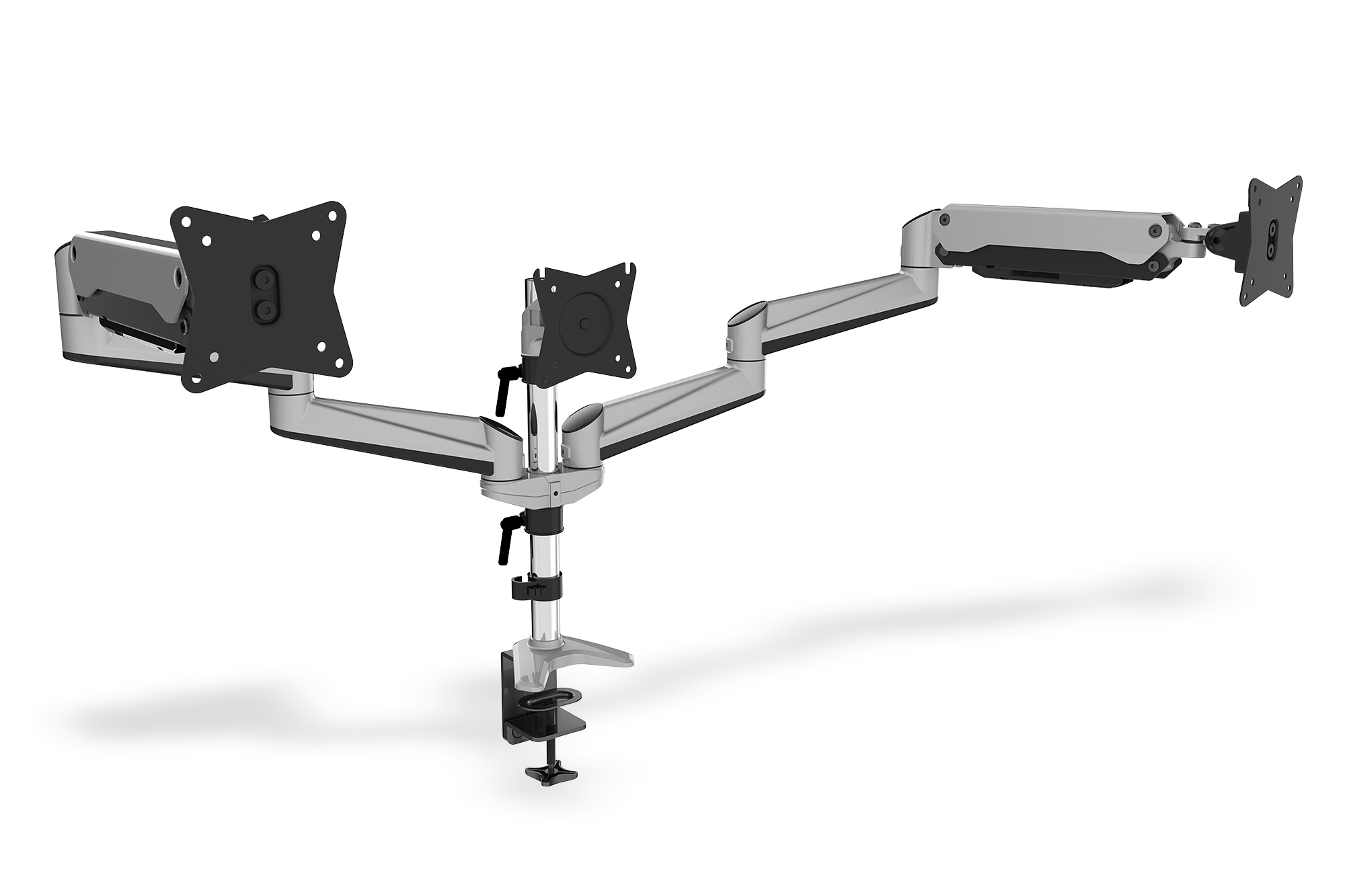 DIGITUS DA-90363 Universal Triple Monitor - mit Gasdruckfeder und Klemmbefestigung