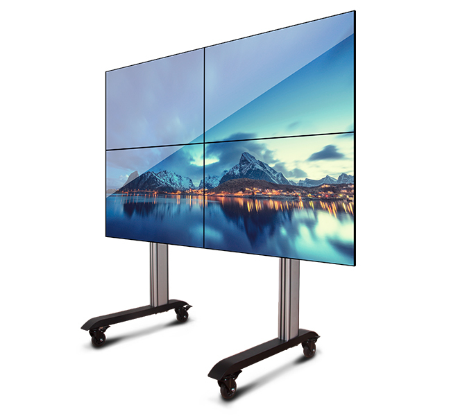 B-TECH SystemX Mobile Video Wall Mounting System BT8371-2x2/BS