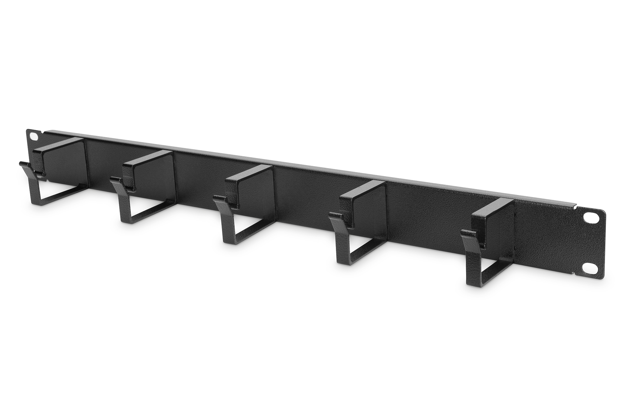 DIGITUS DN-97602 Schrank Zubehör 19" Kabelrangierpanel 1HE 5x Kabelringe 40x60 mm Farbe schwarz RAL 9005 DN-97602