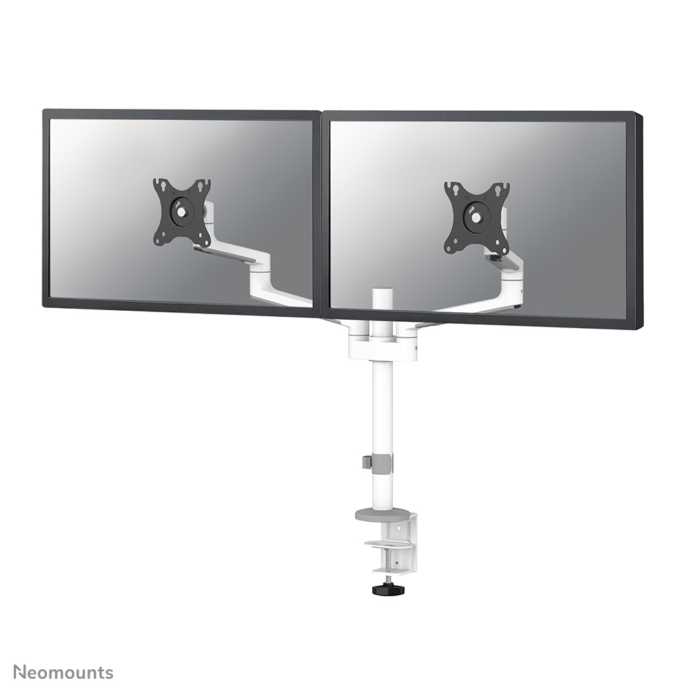 Neomounts Monitor-Tischhalterung - Klemme /Bolzen - 43,2 cm (17") - 68,6 cm (27") - 100 x 100 mm - Höhenverstellung - Weiß