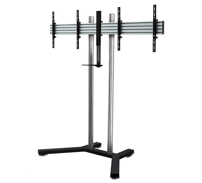 B-TECH System2 Bodenfuß groß schwarz  BT4003