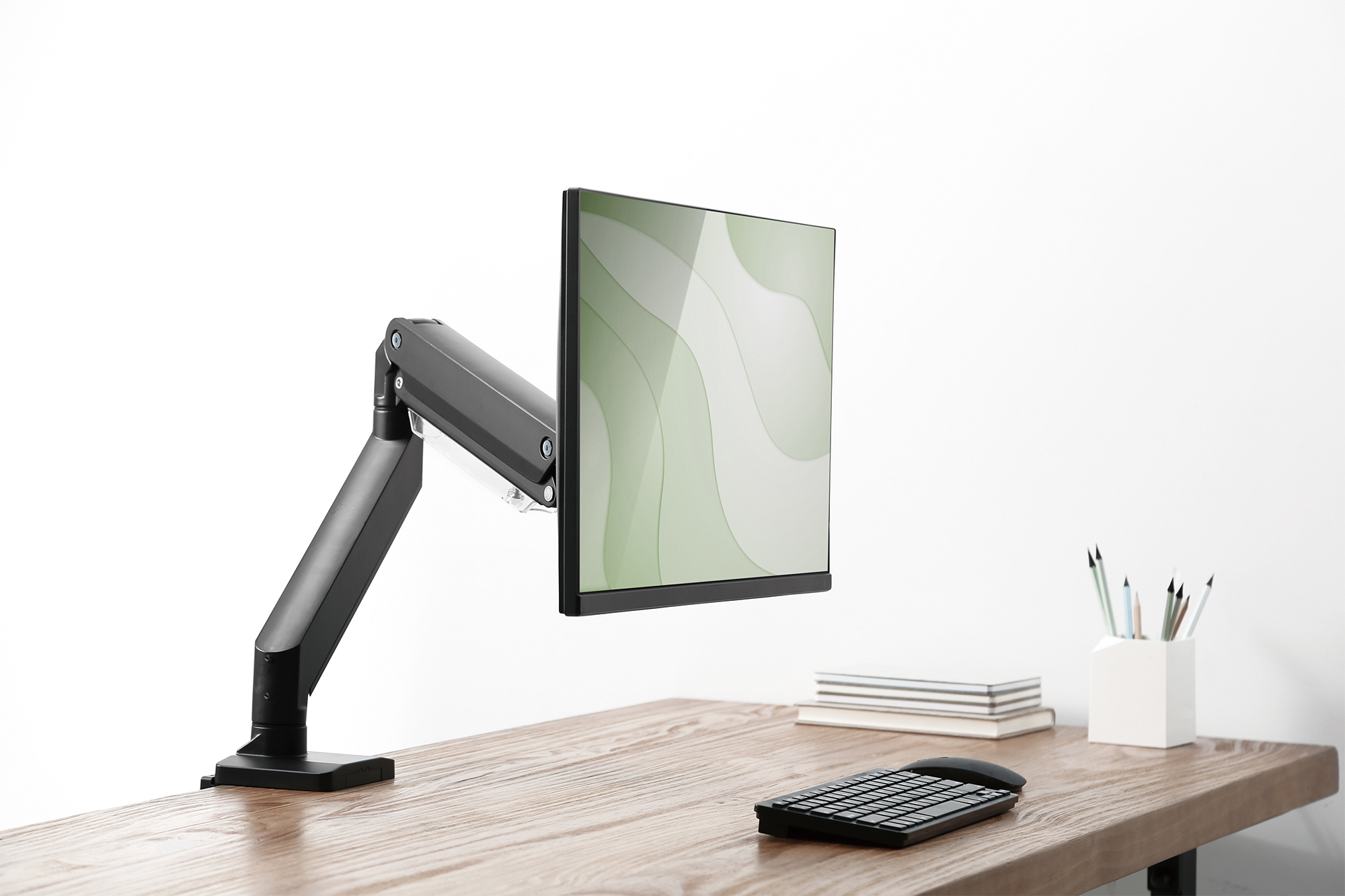 DIGITUS DA-90426 Universal Single Monitorhalter mit Gasdruckfeder und Klemmbefestigung