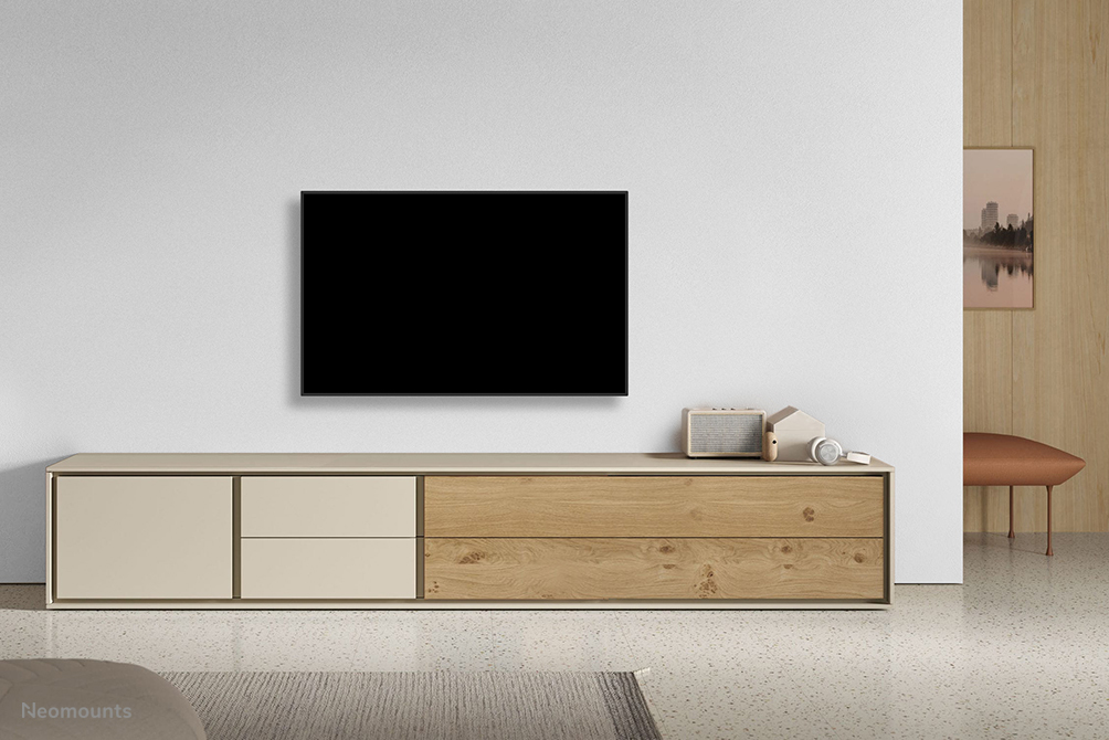 Neomounts TV-Wandhalterung - 61 cm (24 Zoll) - 139,7 cm (55 Zoll) - 75 x 75 mm - 200 x 200 mm - 0 - 12 Grad  - Schwarz