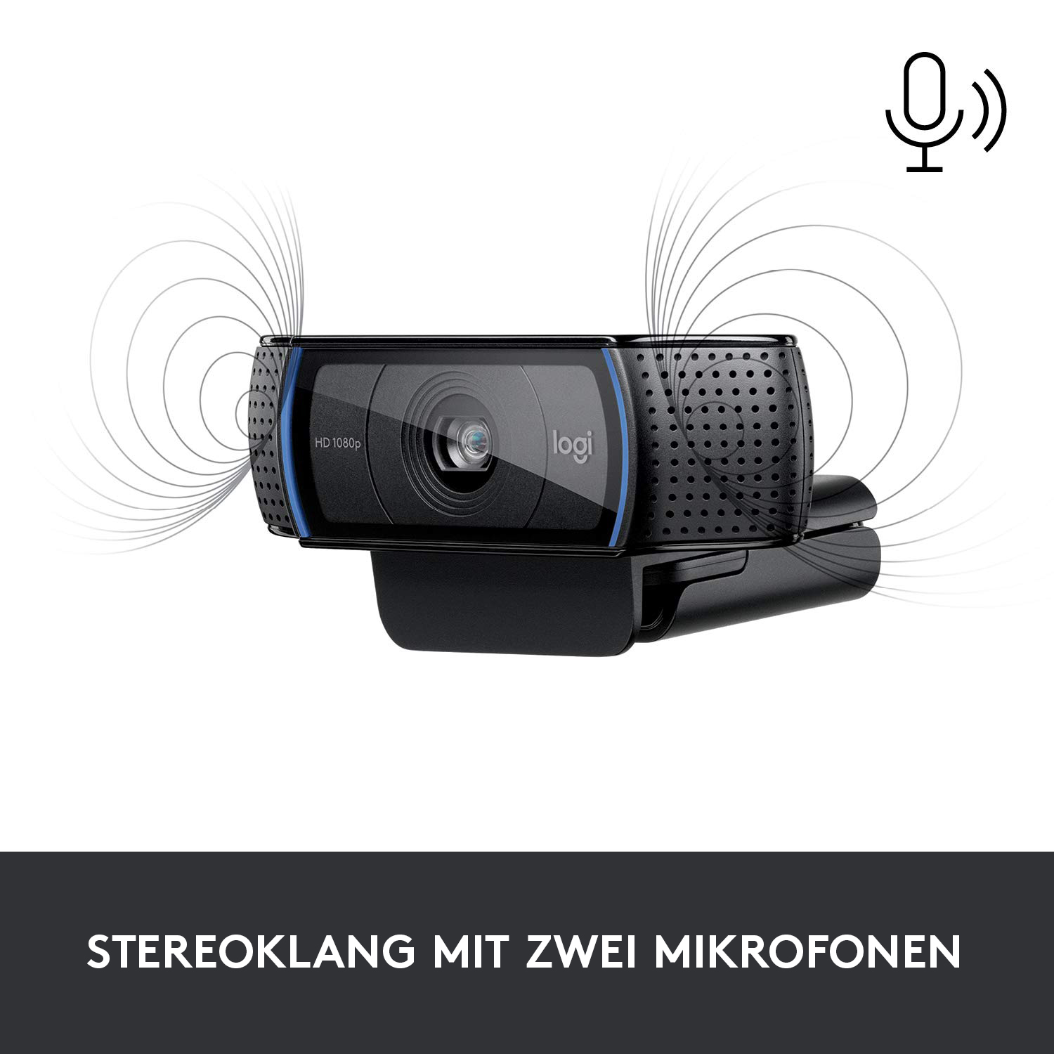 Logitech Kamera C920 HD Pro Webcam, schwarz