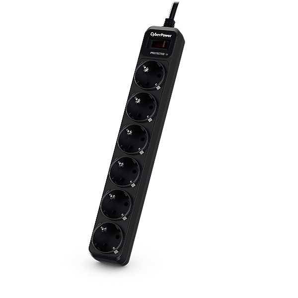 CYBERPOWER B0620SC0-DE ESSENTIAL  6-fach Steckdosenleiste - Überspannungsschutz (MCQ12)