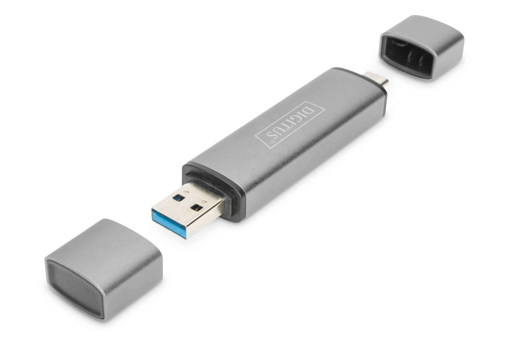 DIGITUS DA-70886 Dual Card Reader Hub USB-C™ / USB 3.0, OTG