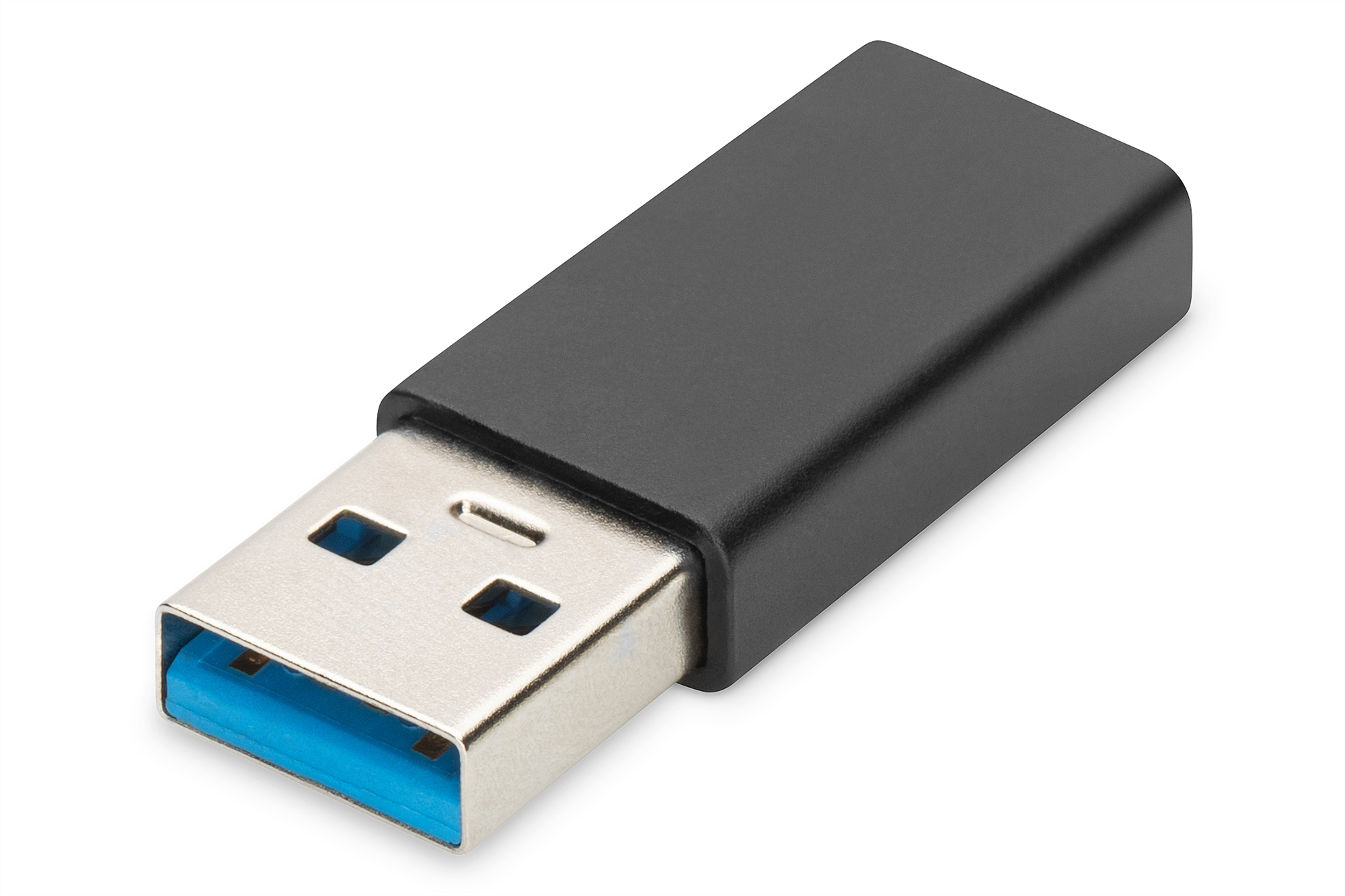 DIGITUS AK-300524-000-S USB Typ-C Adapter, Typ A to C M/F, 3A, 5GB, 3.0 Version, schwarz