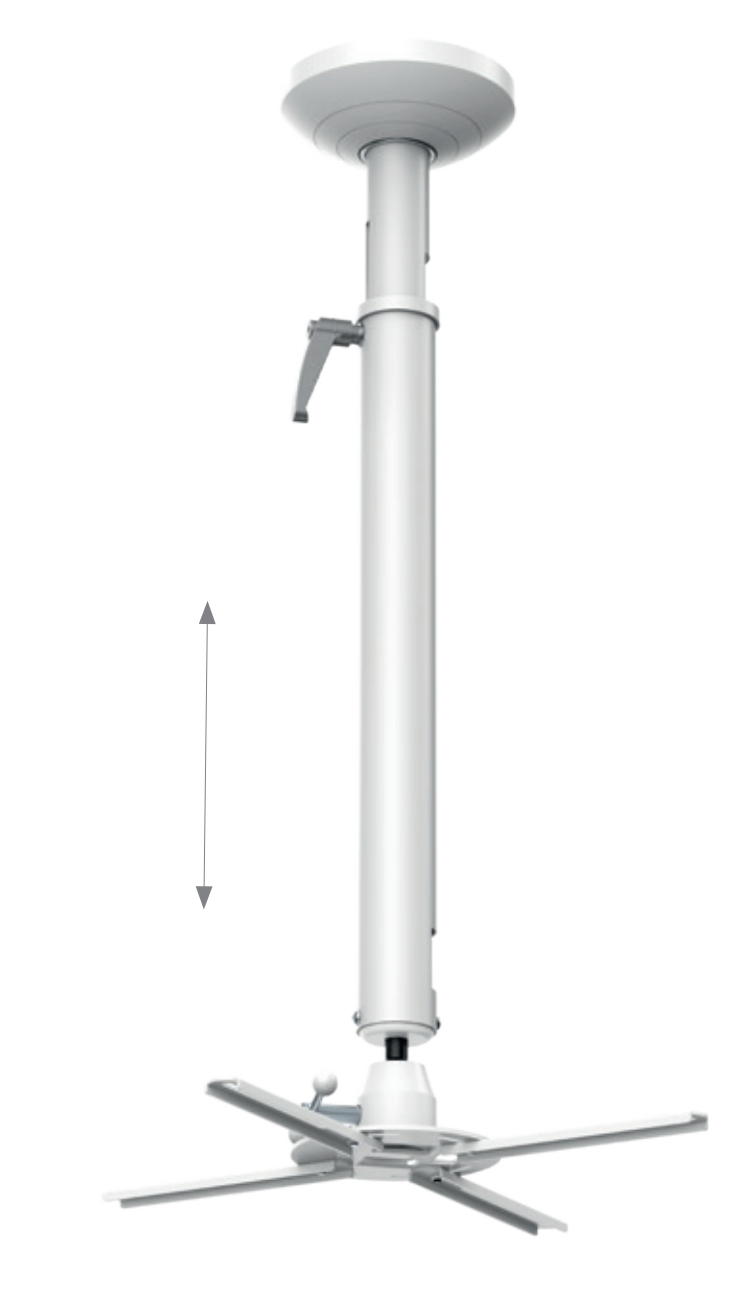 HAGOR Deckenhalterung Beamfix II    820 - 1200 mm