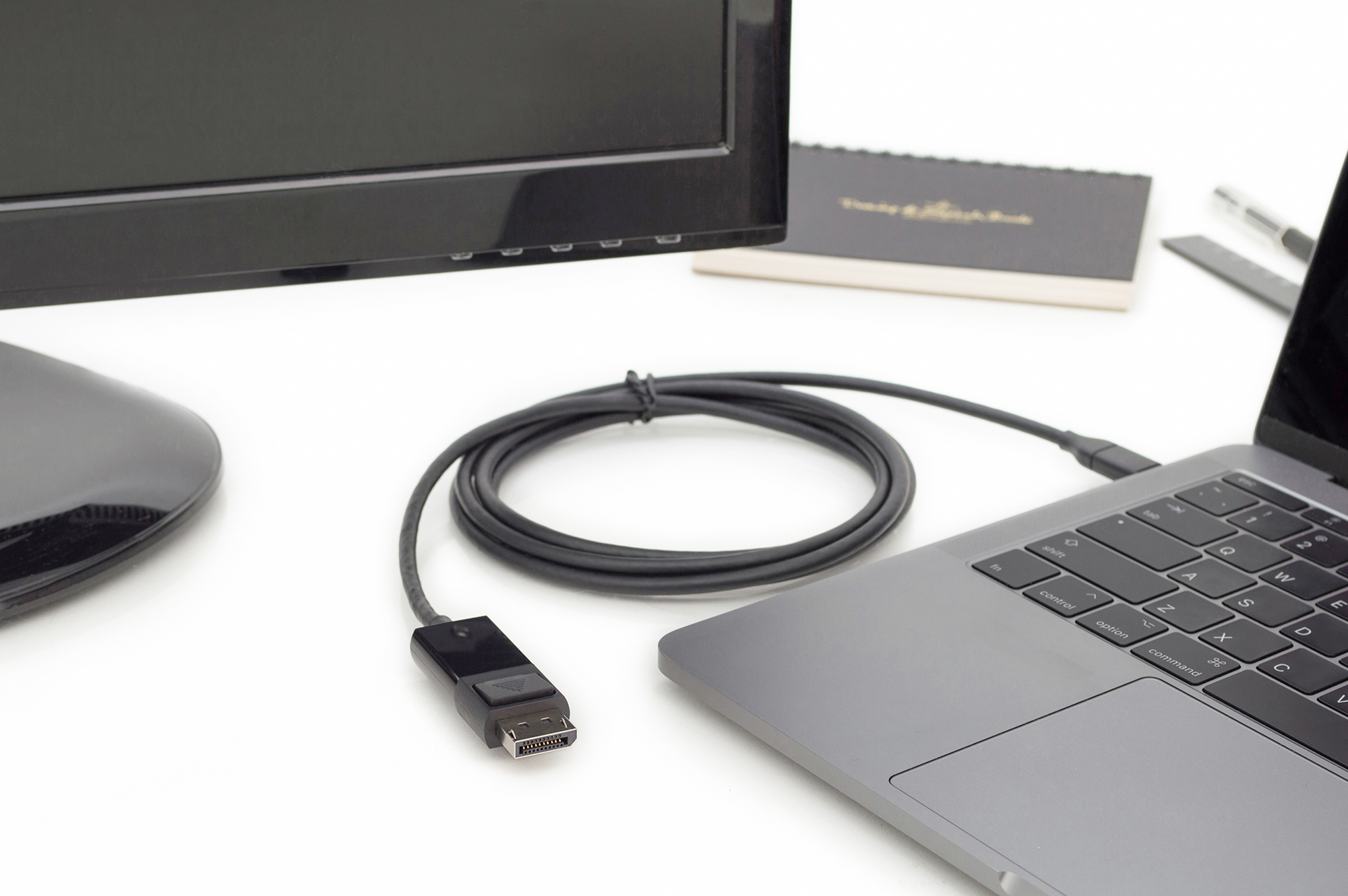 DIGITUS AK-300333-020-S USB Type-C Adapterkabel, Type-C auf DP St/St, 2,0m