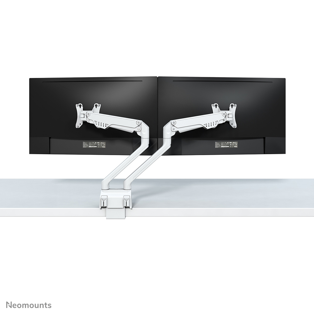 Neomounts Tisch-Monitorarm dual neigbar, schwenkbar, drehbar (VESA 100x100) FPMA-D750DWHITE2
