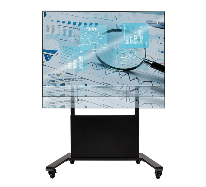 B-TECH Rollstand (VESA 1000 x 600)  motorisch BT8568/B  schwarz