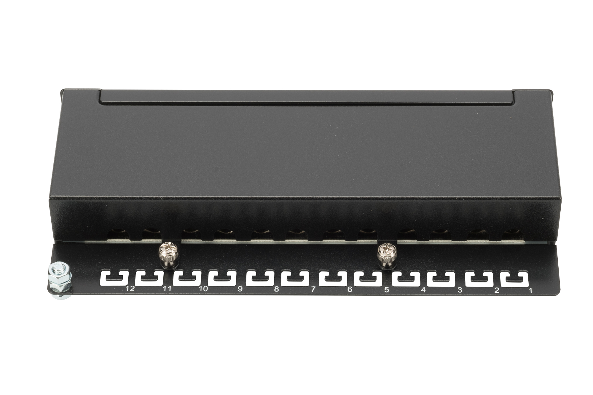 DIGITUS DN-91612SD-EA Desktop CAT 6A, Klasse EA Patch Panel, geschirmt, schwarz