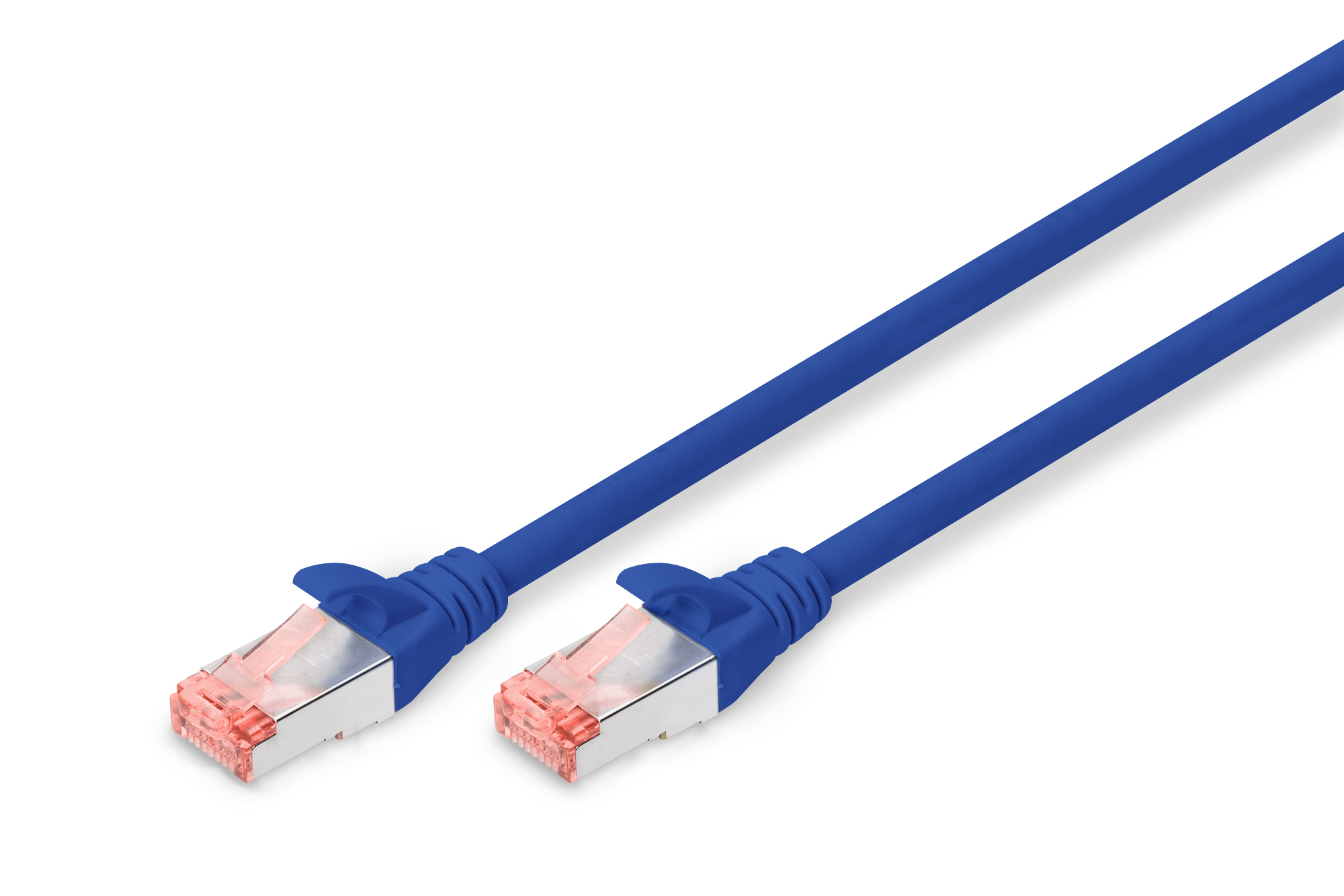 DIGITUS DK-1644-020/B Patchkabel CAT 6 S-FTP, Länge 2 m, Farbe Blau