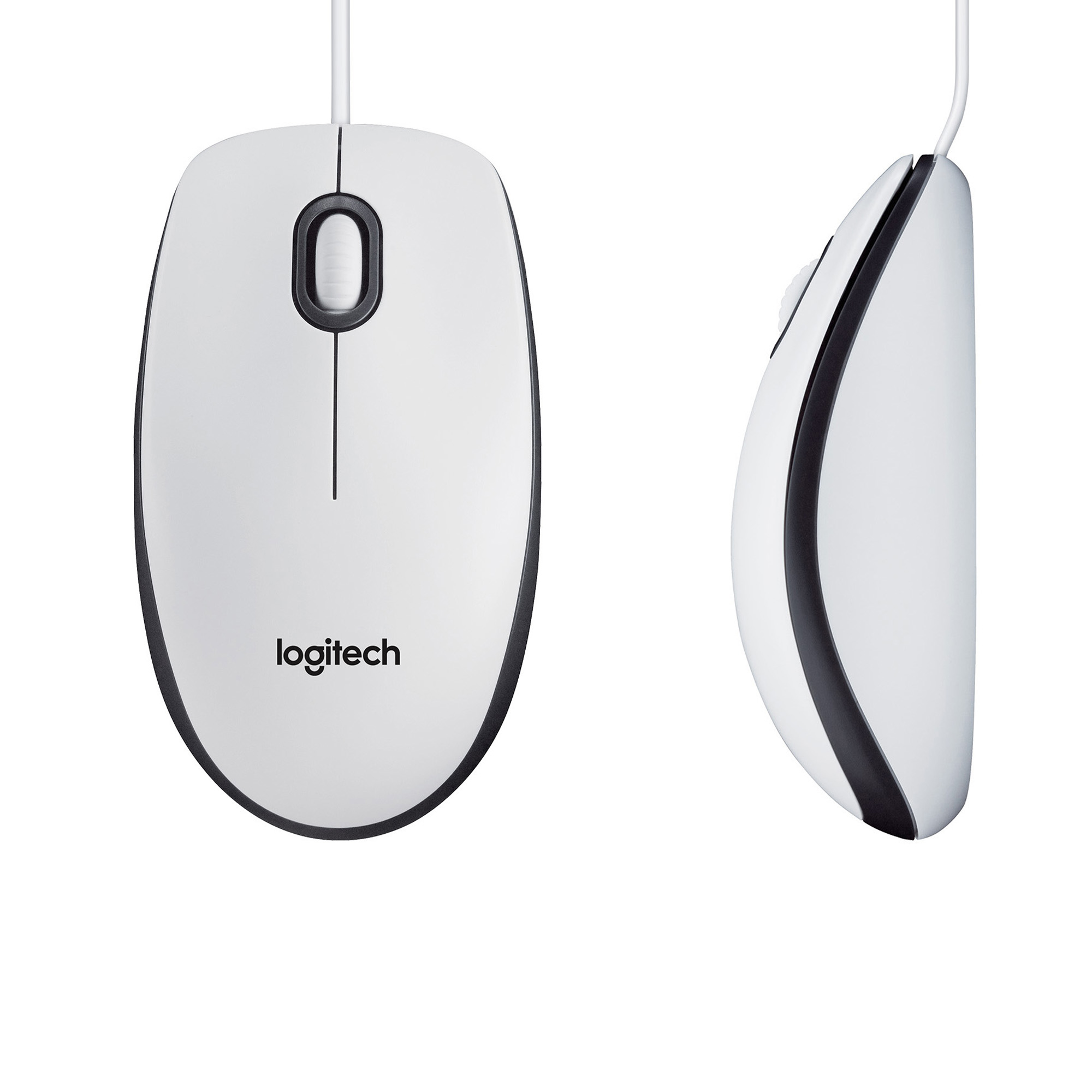 Logitech Maus M100 USB, weiß