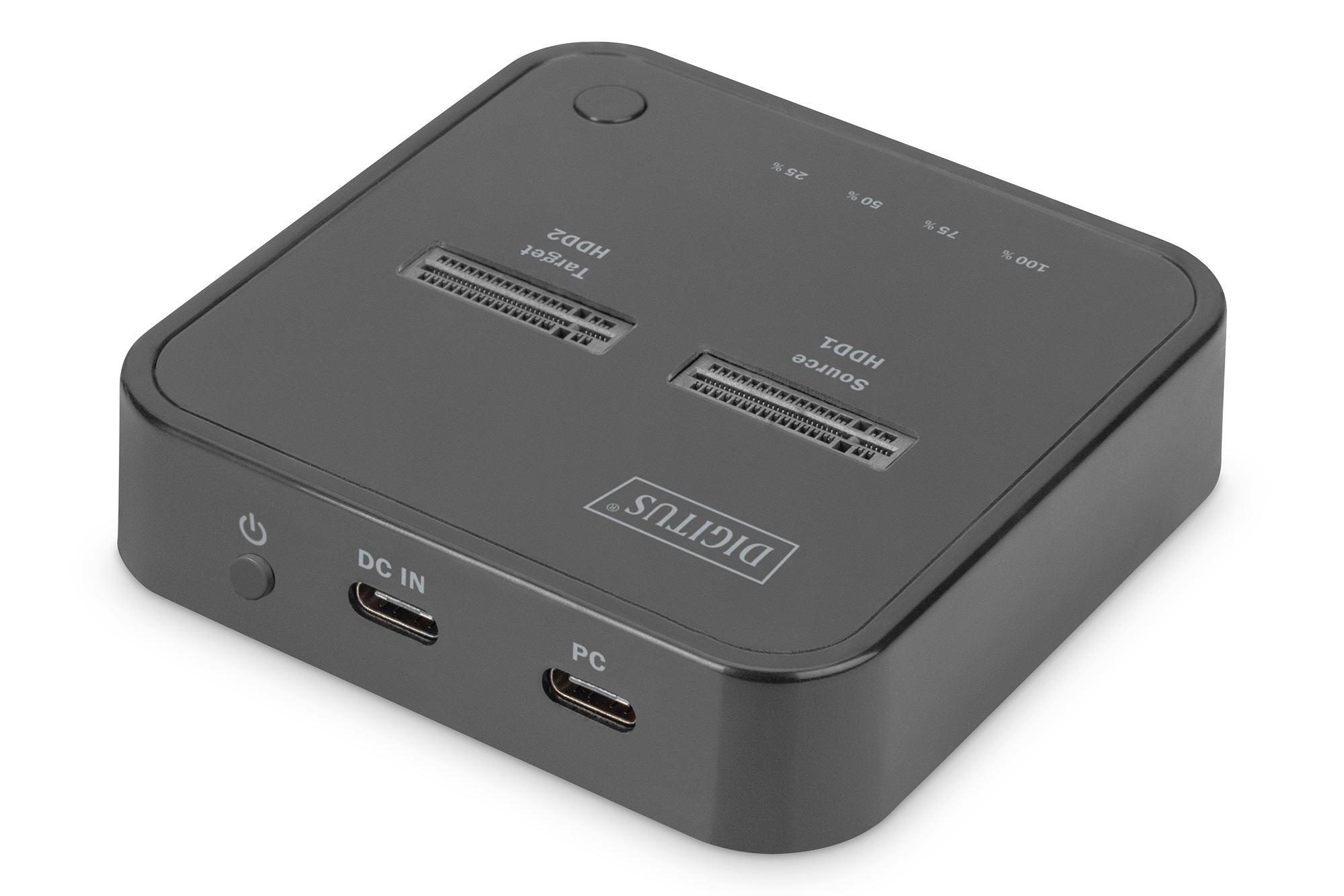 DIGITUS DA-71545 Dual M.2 NVMe SSD Docking Station mit Offline-Klonfunktion, USB-C™