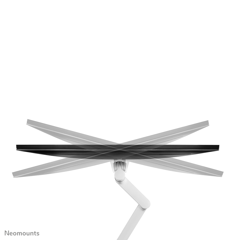 Neomounts Monitor-Tischhalterung - Klemme /Bolzen - 43,2 cm (17") - 68,6 cm (27") - 100 x 100 mm - Höhenverstellung - Weiß