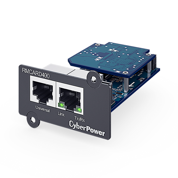 CyberPower RMCARD400 -Netzwerkkarte, SNMP, Gigabit, embedded, komp. mit Envirosensor (Optional), für OR, PR, OL, OLS Modelle