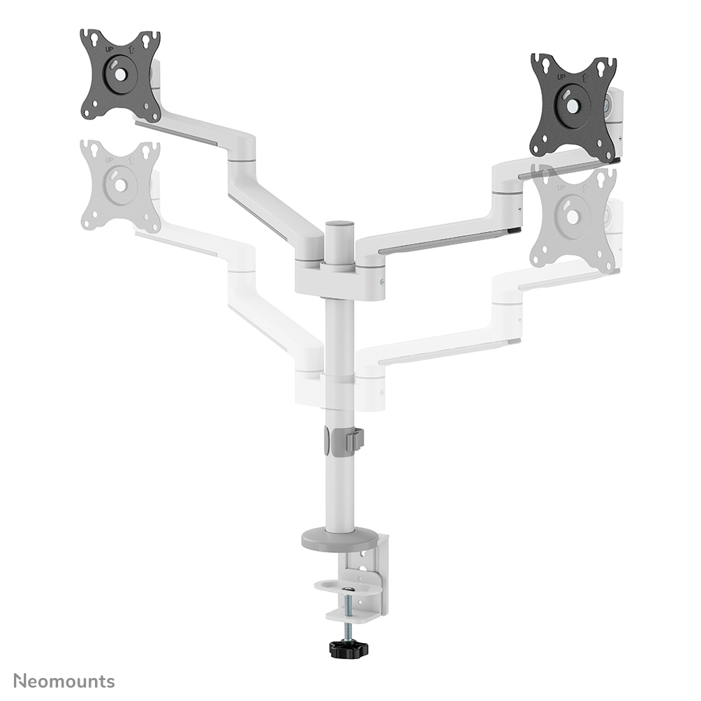 Neomounts Monitor-Tischhalterung - Klemme /Bolzen - 43,2 cm (17") - 68,6 cm (27") - 100 x 100 mm - Höhenverstellung - Weiß