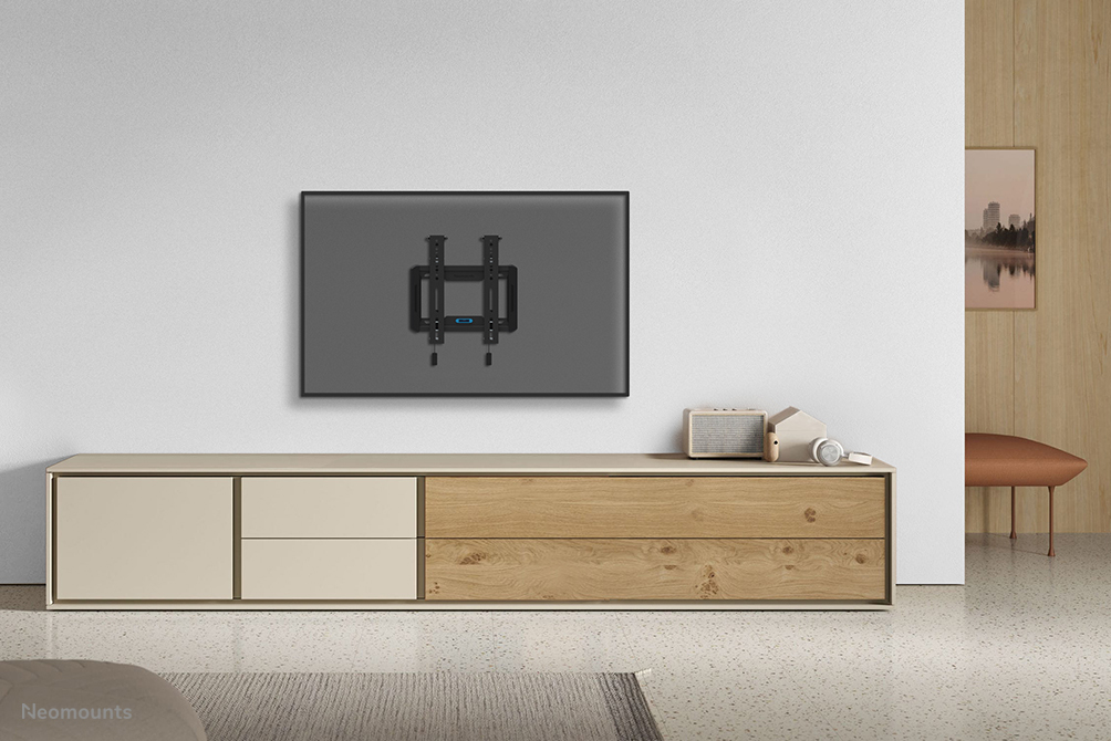 Neomounts TV-Wandhalterung - 61 cm (24 Zoll) - 139,7 cm (55 Zoll) - 75 x 75 mm - 200 x 200 mm - 0 - 12 Grad  - Schwarz