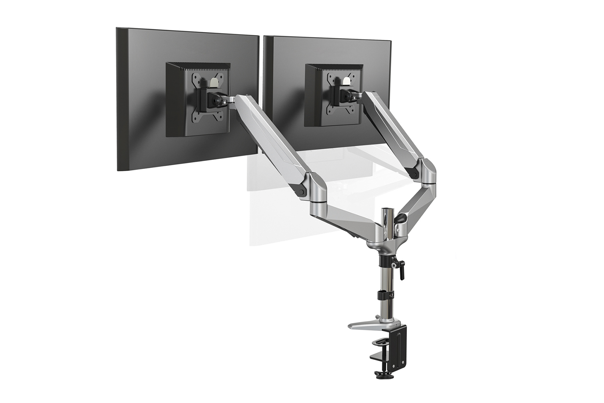 DIGITUS DA-90353 Universal Dual Monitorhalter mit Gasdruckfeder und Klemmbefestigung