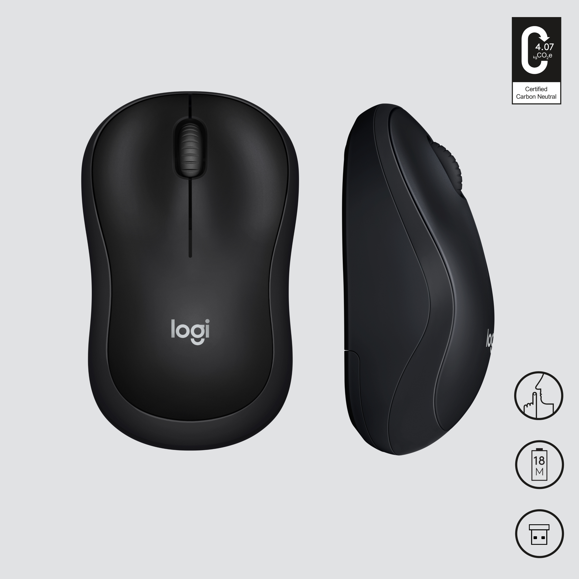 Logitech Maus M220 Silent, schwarz