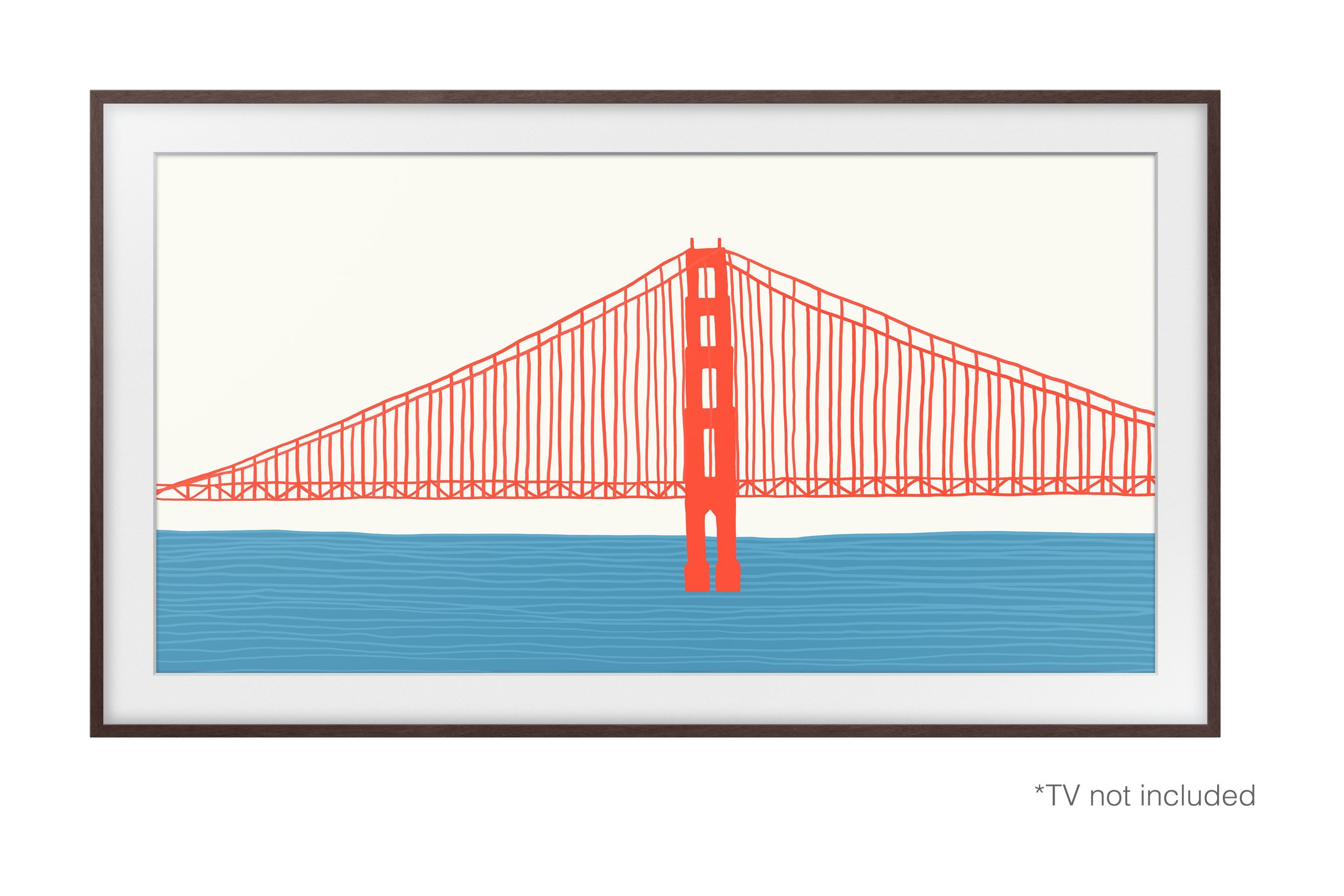 Samsung TV Z Wechselrahmen Braun für 65" Frame-TV