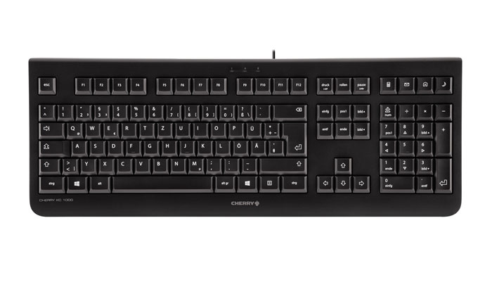Cherry Tastatur KC 1000 (JK-0800GB-0) schwarz | ITALIENISCH