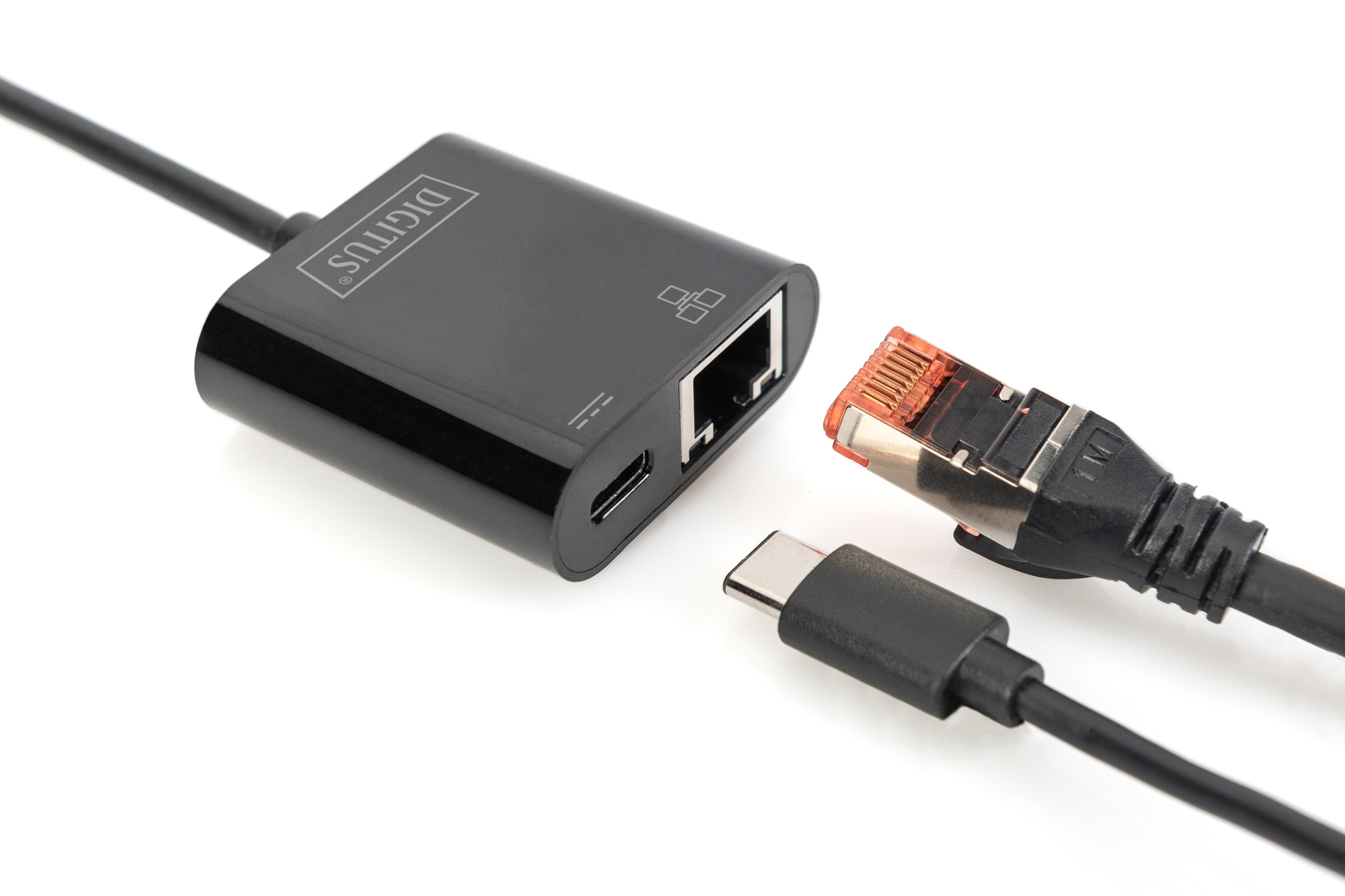 DIGITUS DN-3027 USB Type-C™ Gigabit Ethernet Adapter mit Power Delivery Unterstützung