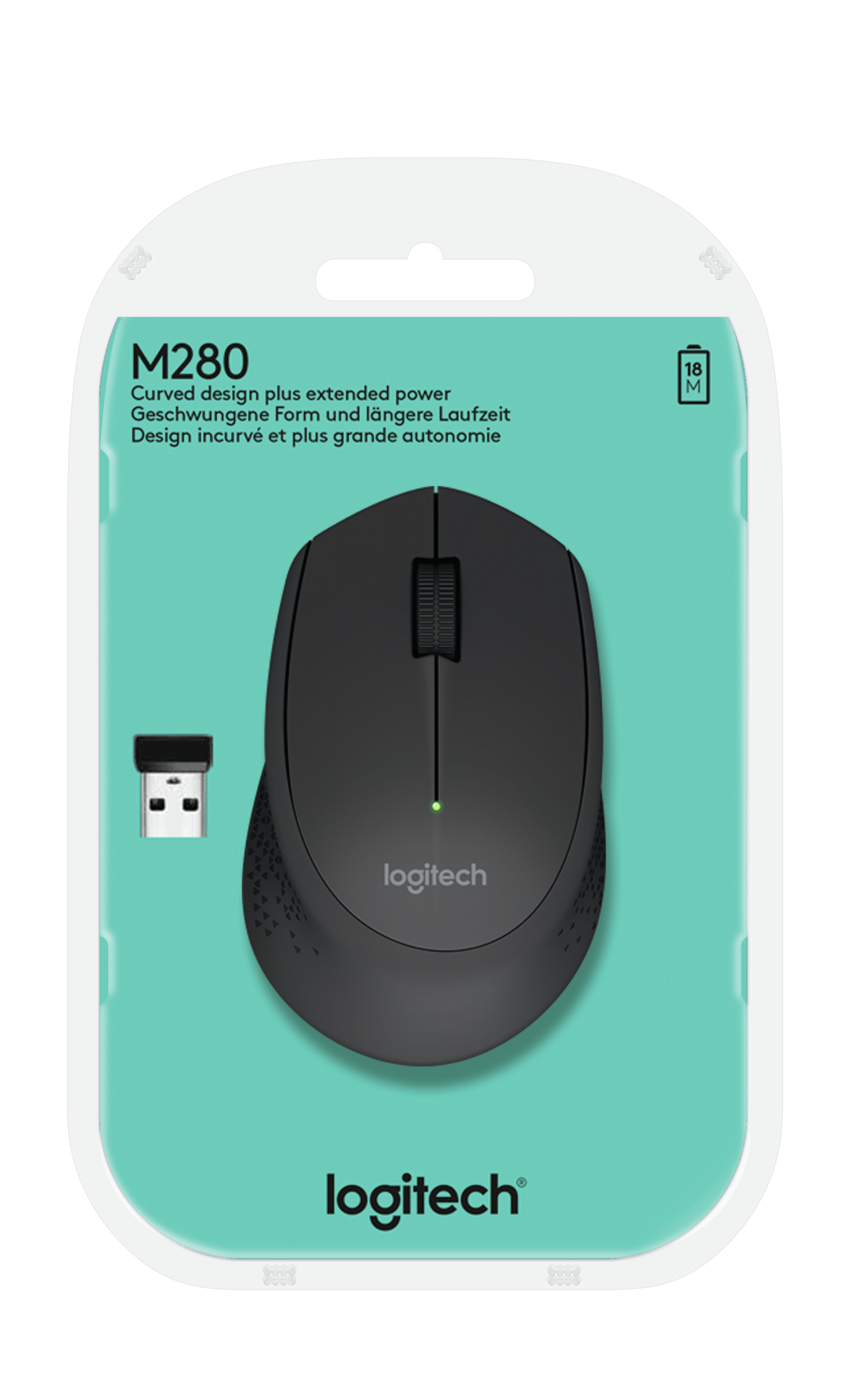 Logitech Maus M280, schwarz