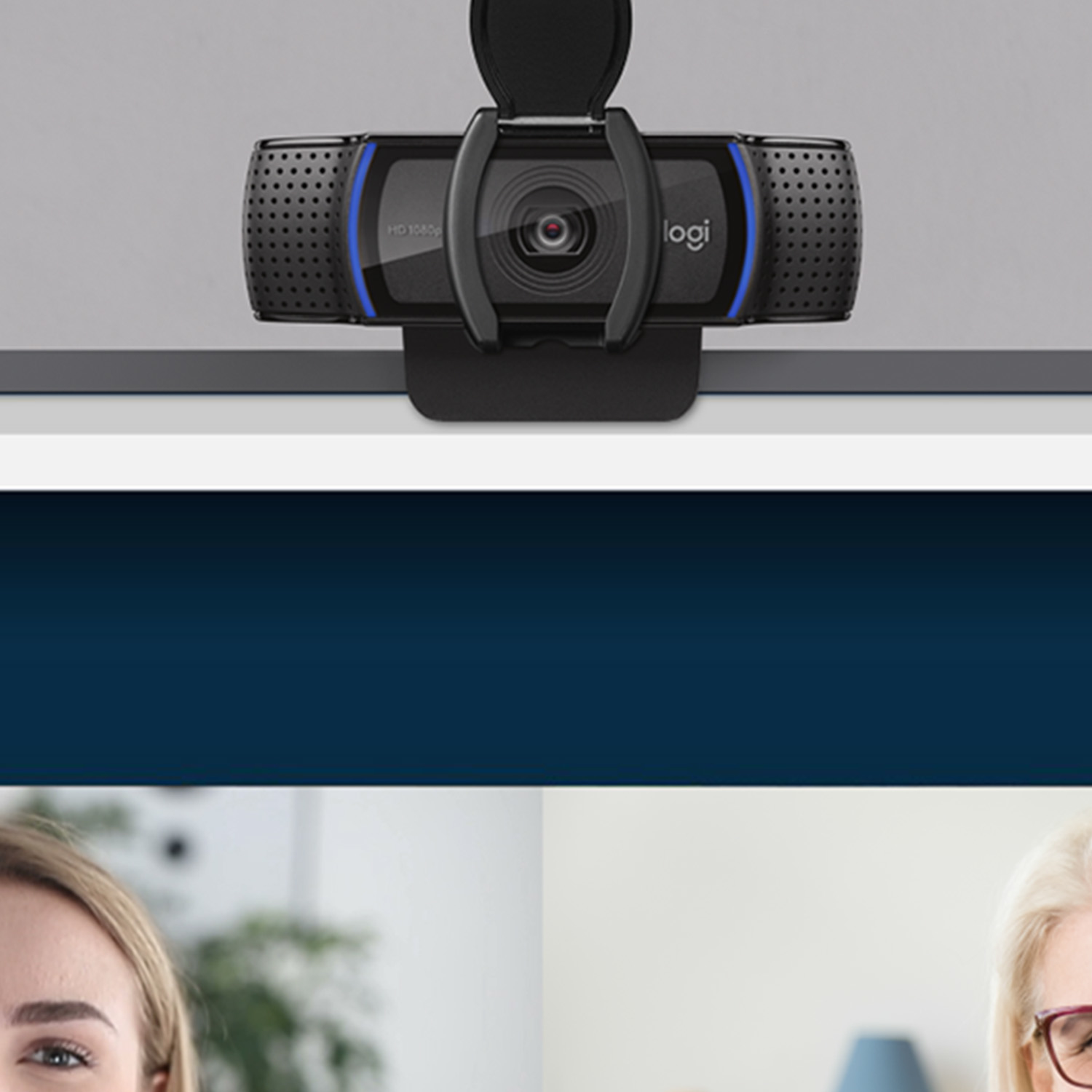 Logitech Kamera C920S Webcam, schwarz