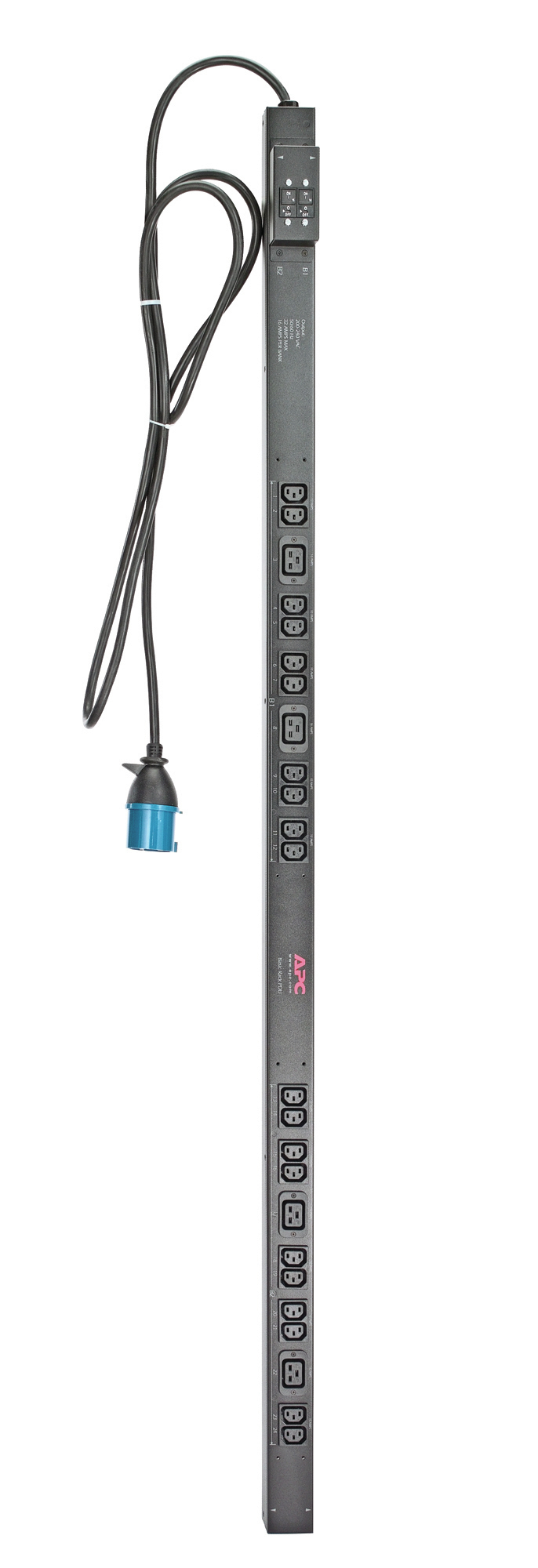 APC AP7553 - Rack PDU, Basic, Zero U, 32A, 230V, (20)C13 & (4)C19