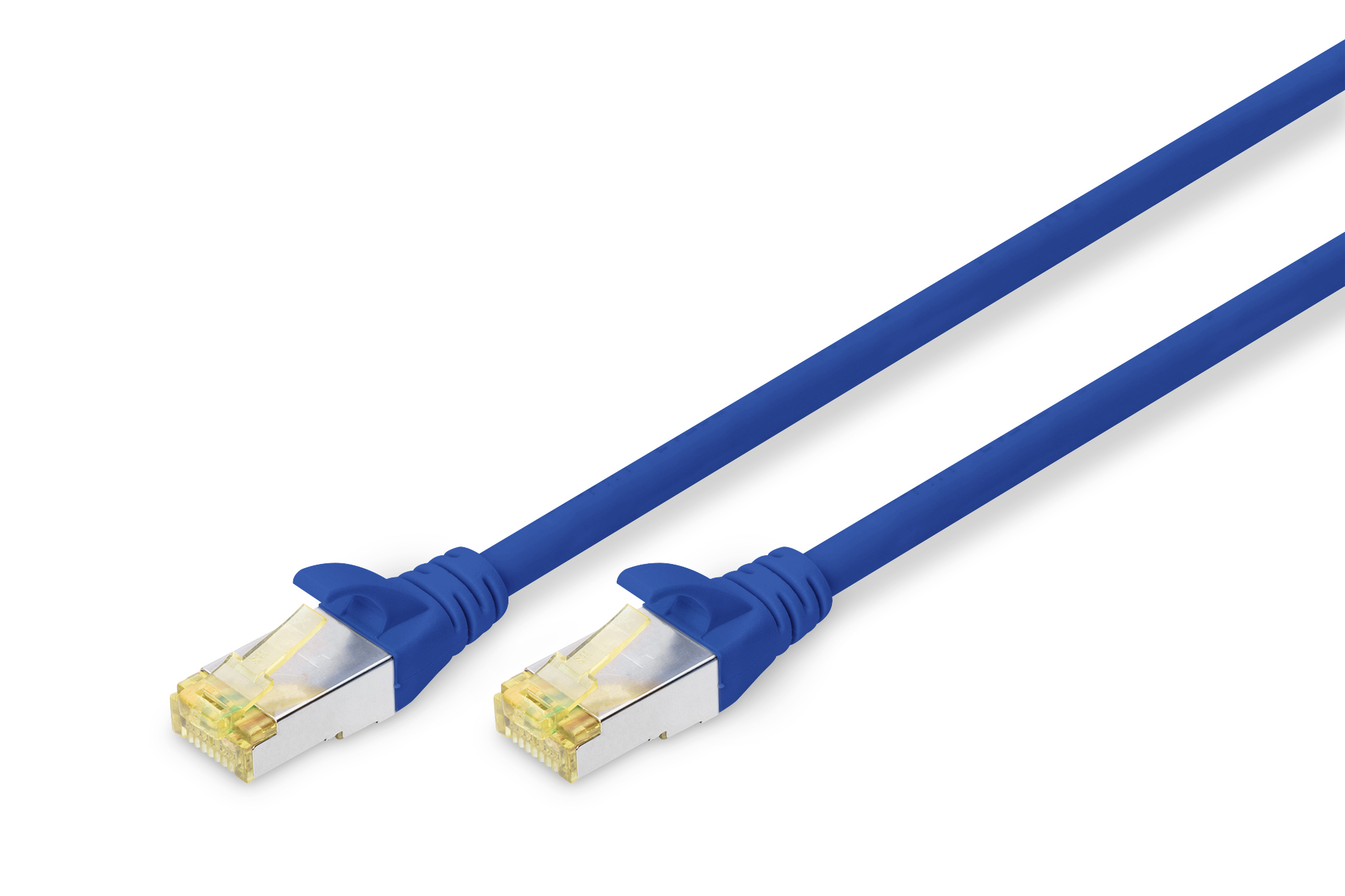 DIGITUS DK-1644-A-020/B Patchkabel CAT 6A S-FTP, Länge 2 m, Farbe Blau