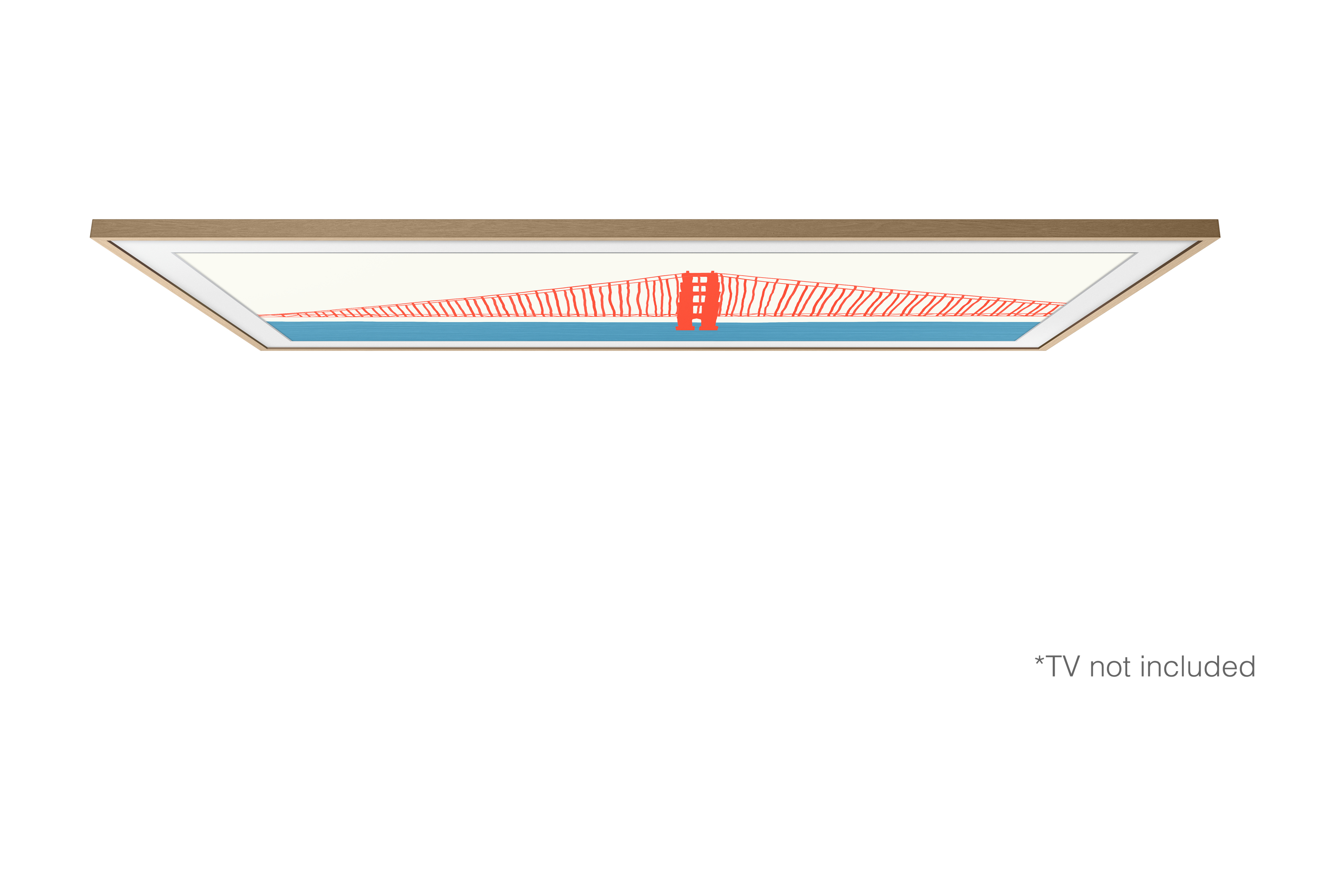 Samsung TV Z Wechselrahmen Teak für 75" Frame-TV