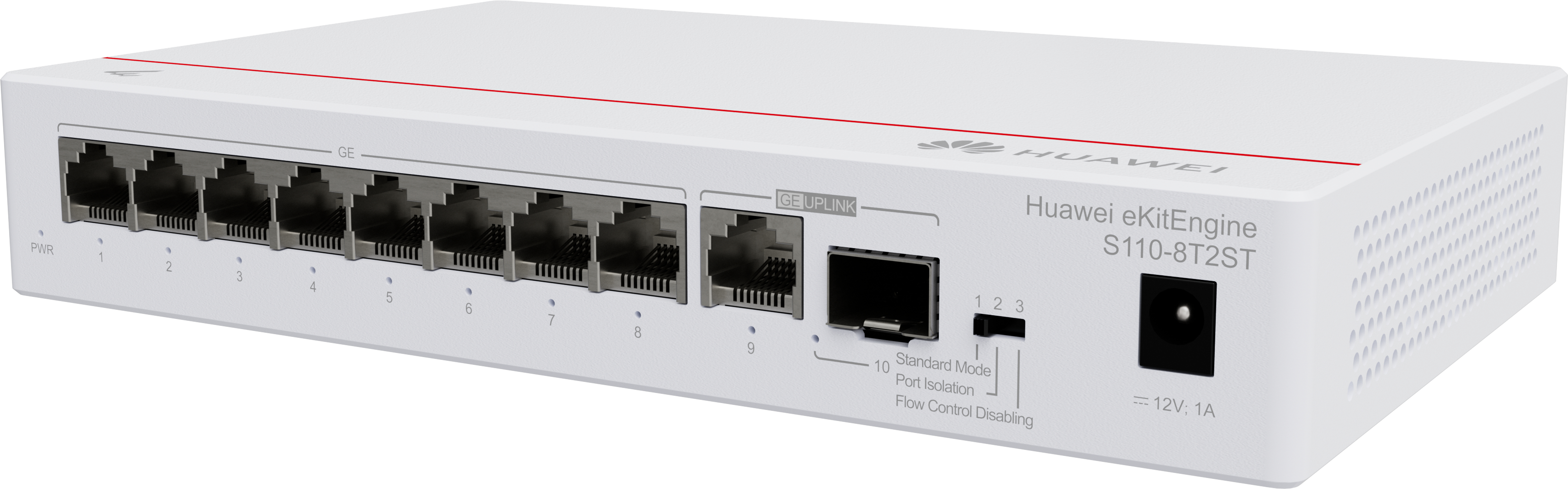 HUAWEI Switch (unmanaged) S110-8T2ST,S110-8T2ST,S110-8T2ST (8*10/100/1000BASE-T ports, 1*GE SFP...