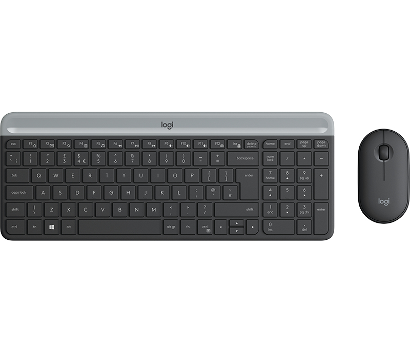 Logitech Tastatur-Maus-Set MK470, grafit