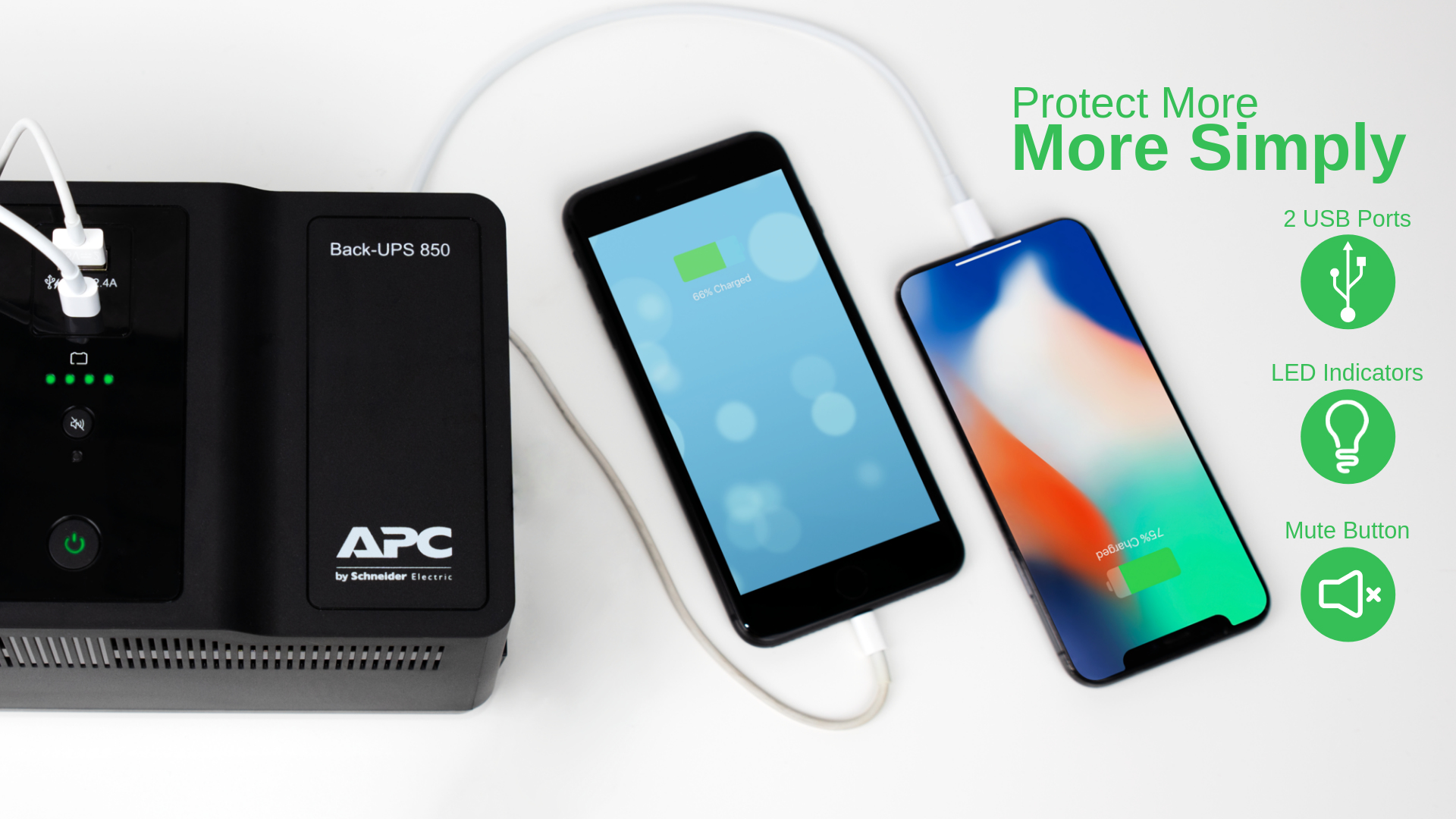 APC BE850G2-GR - Back-UPS 850VA, 230V, USB Type-C and A charging ports
