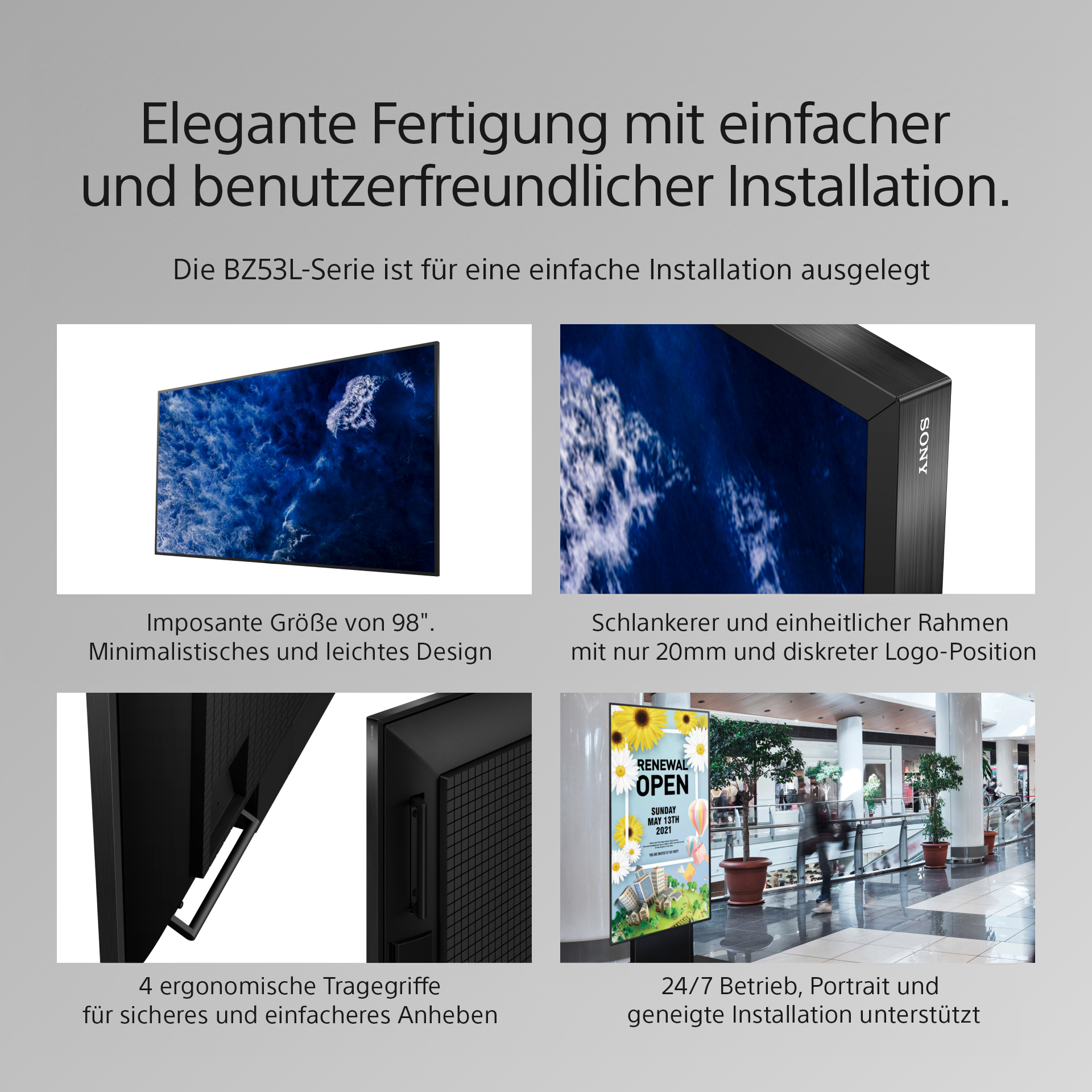 Sony Display 98" Pro BRAVIA LCD 780nit PS FW-98BZ53L