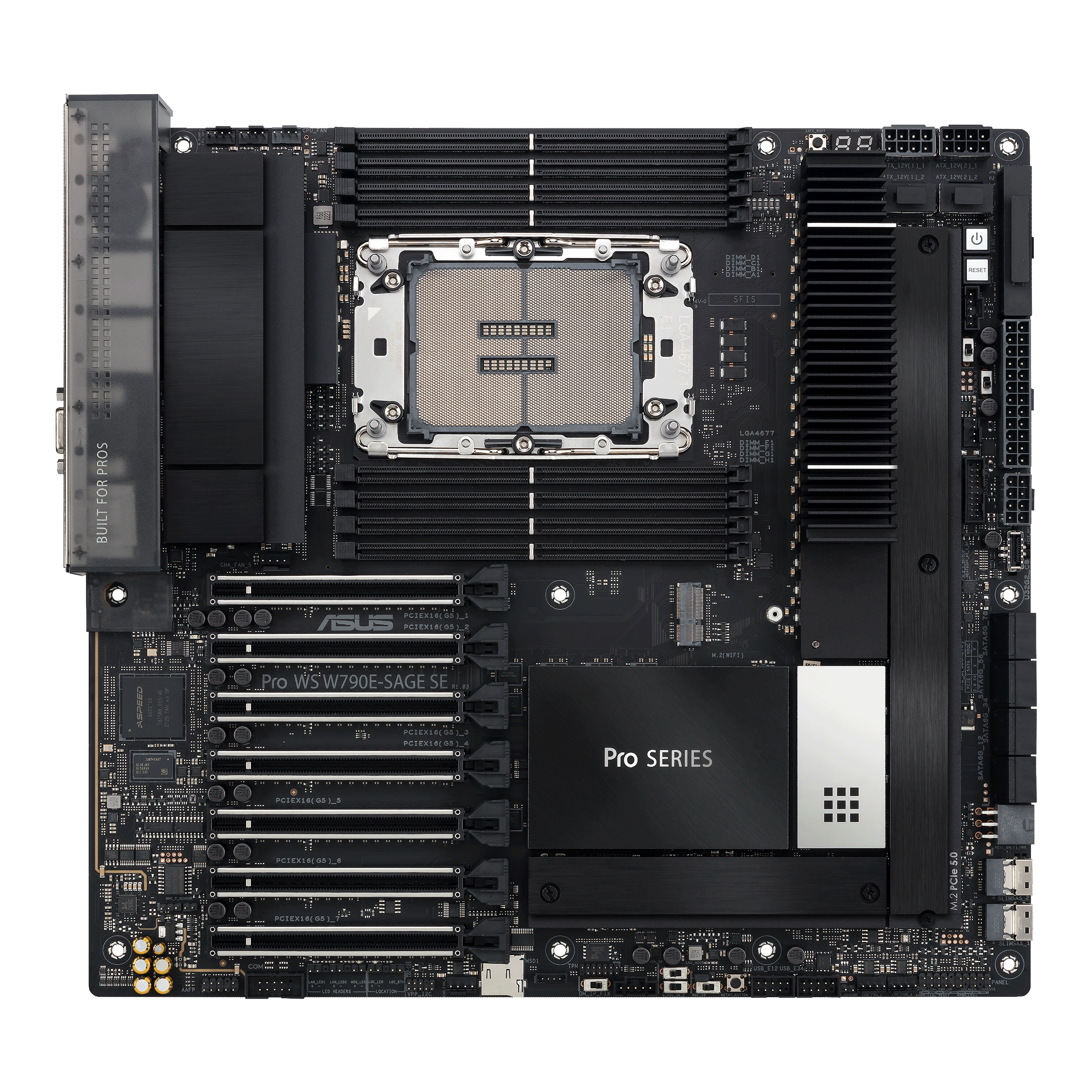 MB ASUS Workstation LGA4677 Pro WS W790E-SAGE SE  2x 10GB W790 Chipsatz | 1 x Intel Xeon W3400/2400 (SSI/EEB) ++
