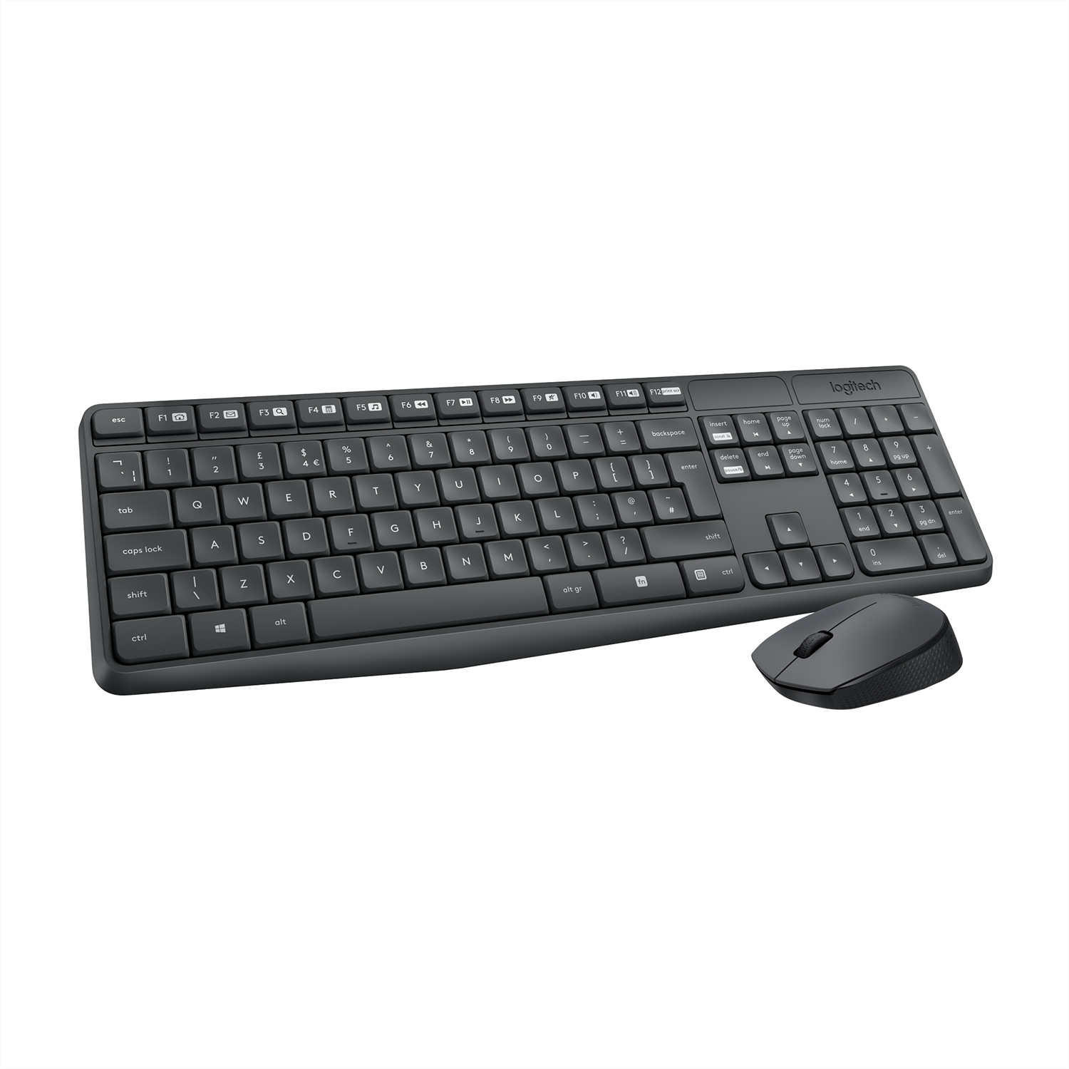 Logitech Tastatur-Maus-Set MK235, schwarz