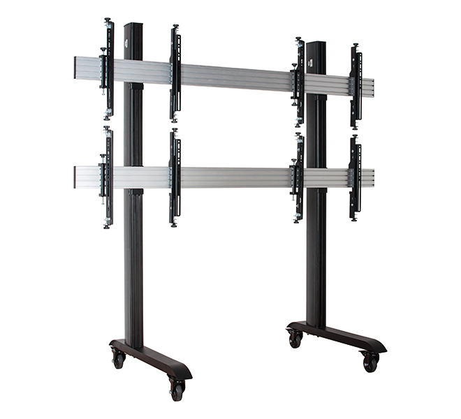 B-TECH SystemX Mobile Video Wall Mounting System BT8371-2x2/BS