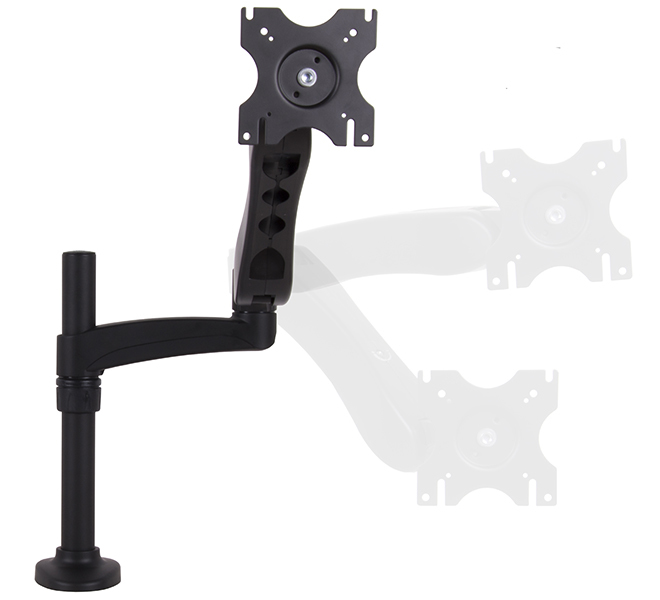 B-TECH Tischhalter mit zwei Gelenkarmen BT7383/B  für ein Display