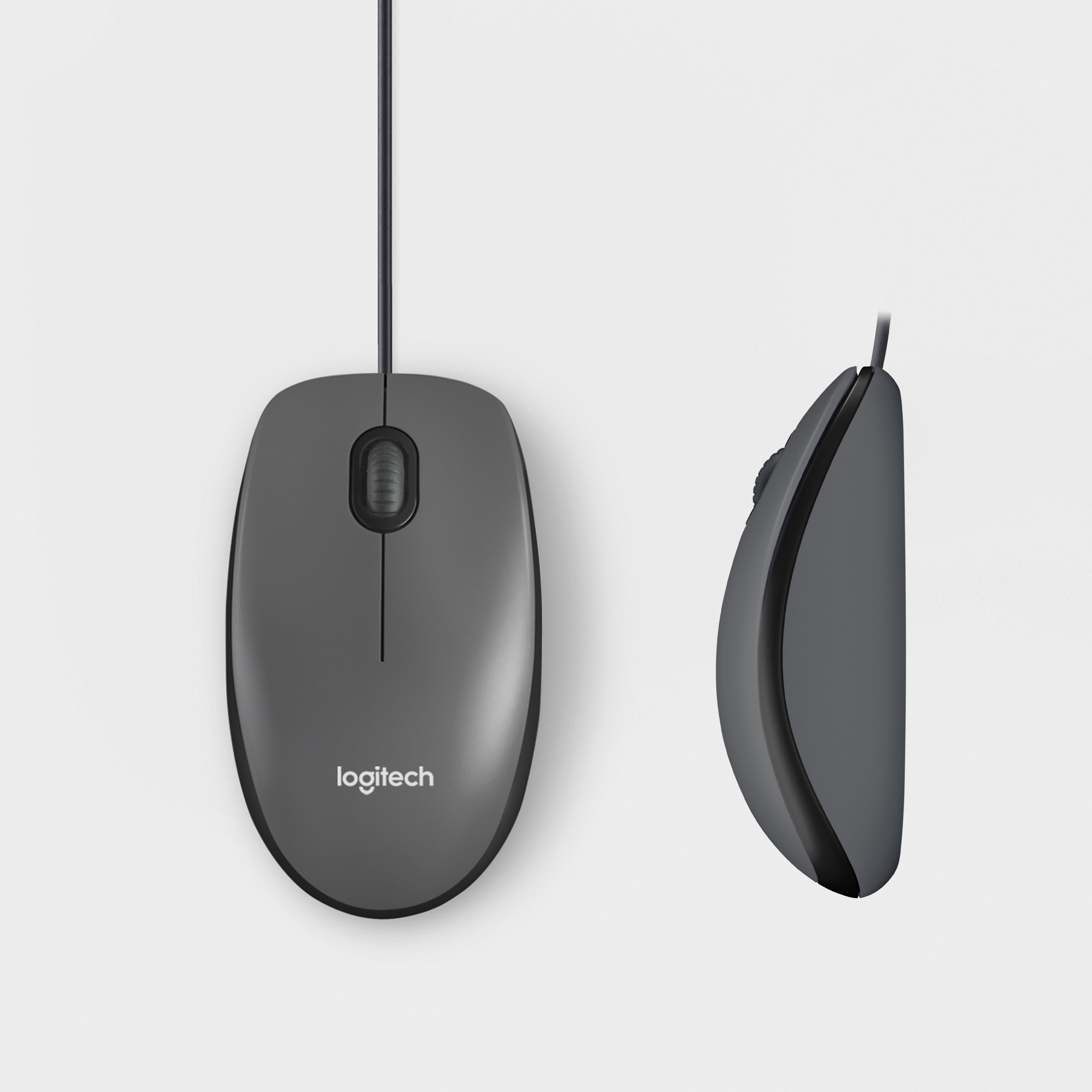 Logitech Maus M100 USB, schwarz