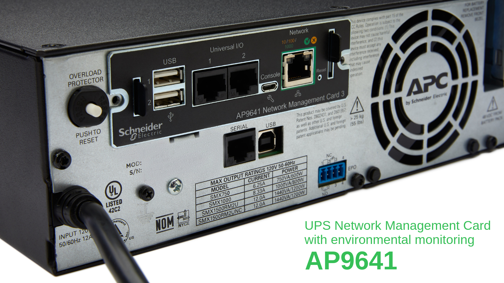 APC AP9641 - UPS Network Management Card 3 mit Environmental Monitoring