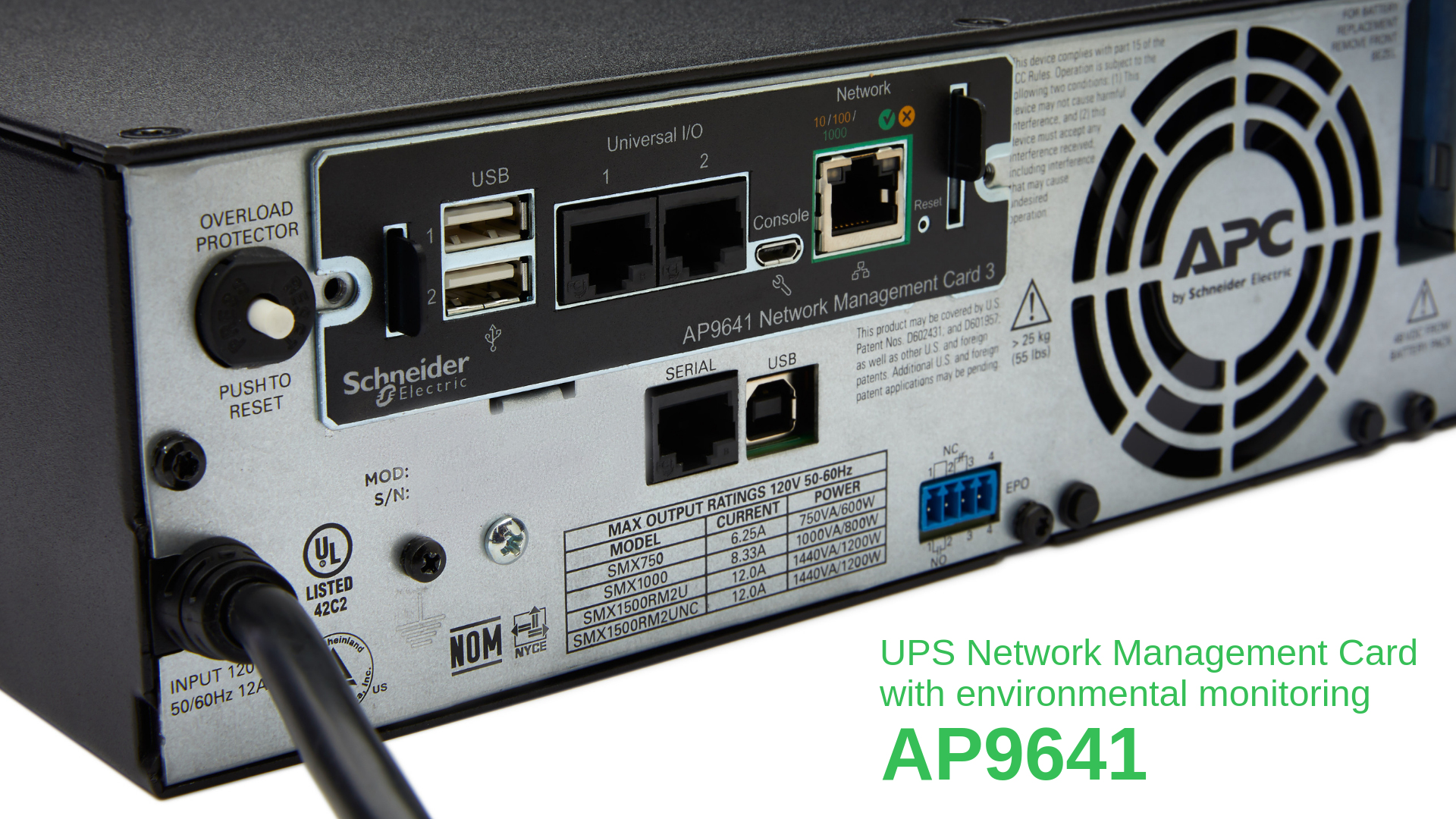 APC USV-Netzwerkmanagementkarte mit Raumüberwachung