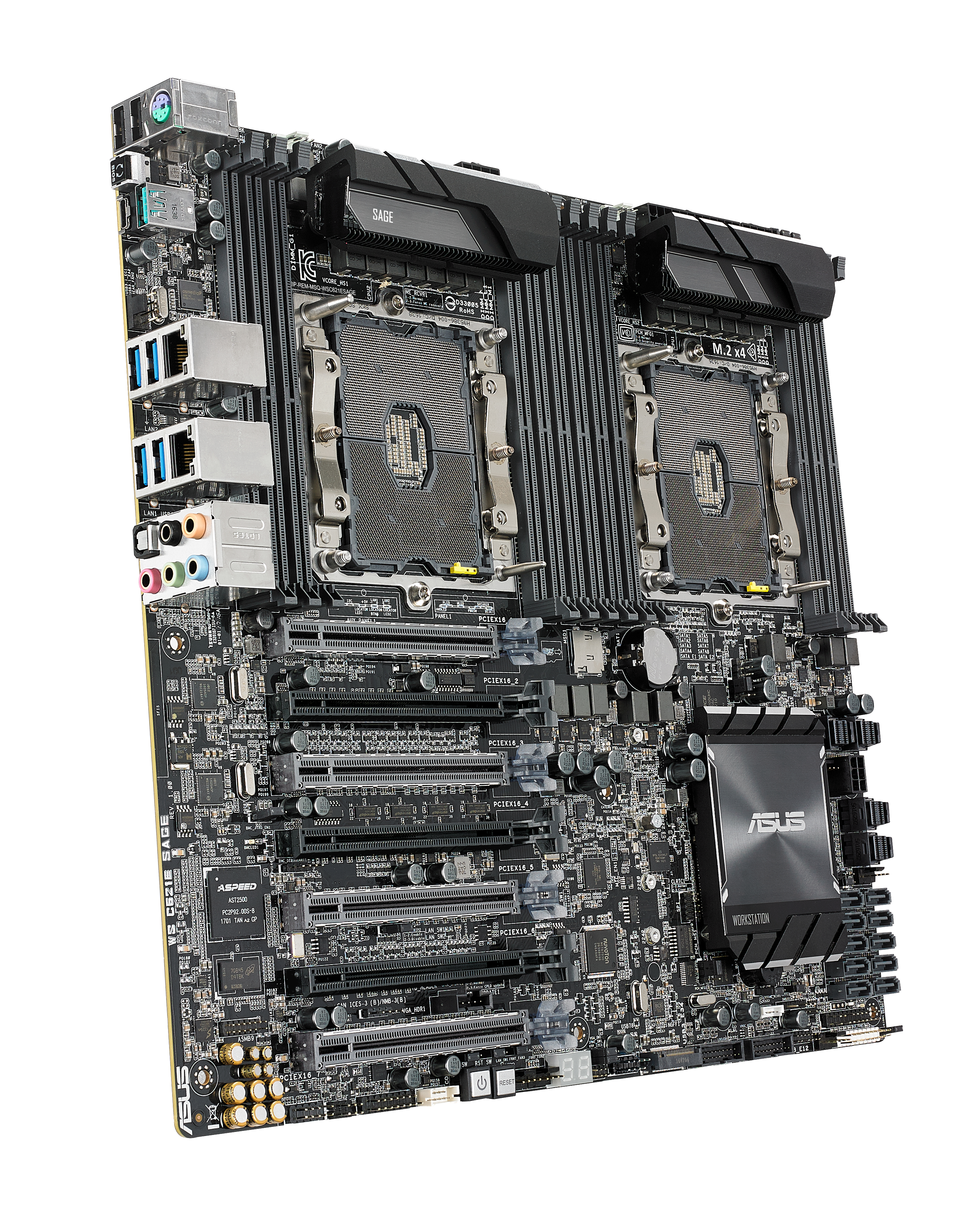 MB ASUS Workstation LGA3647 WS C621E SAGE C621 Chipsatz | 2 x Intel Xeon Scalable