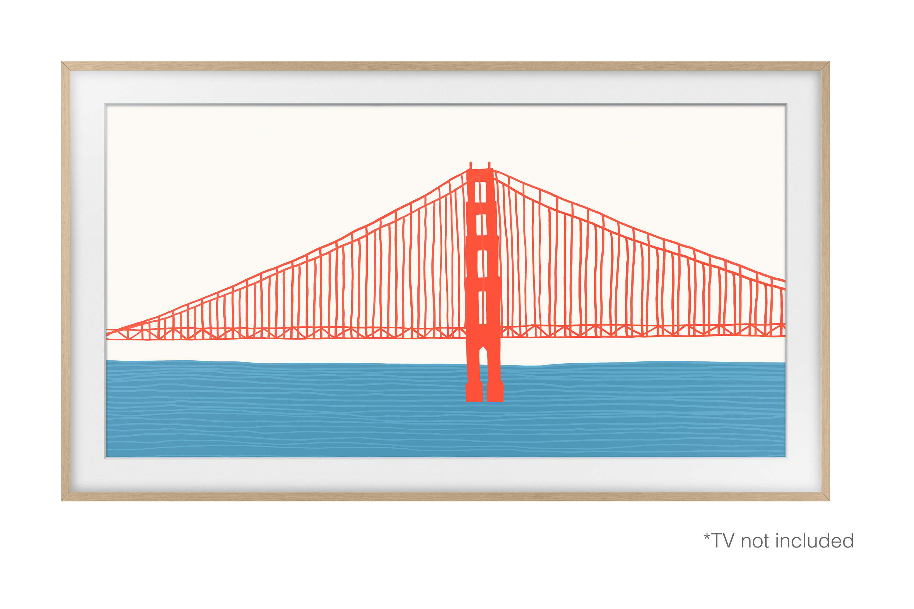 Samsung TV Z Wechselrahmen Teak für 43" Frame-TV