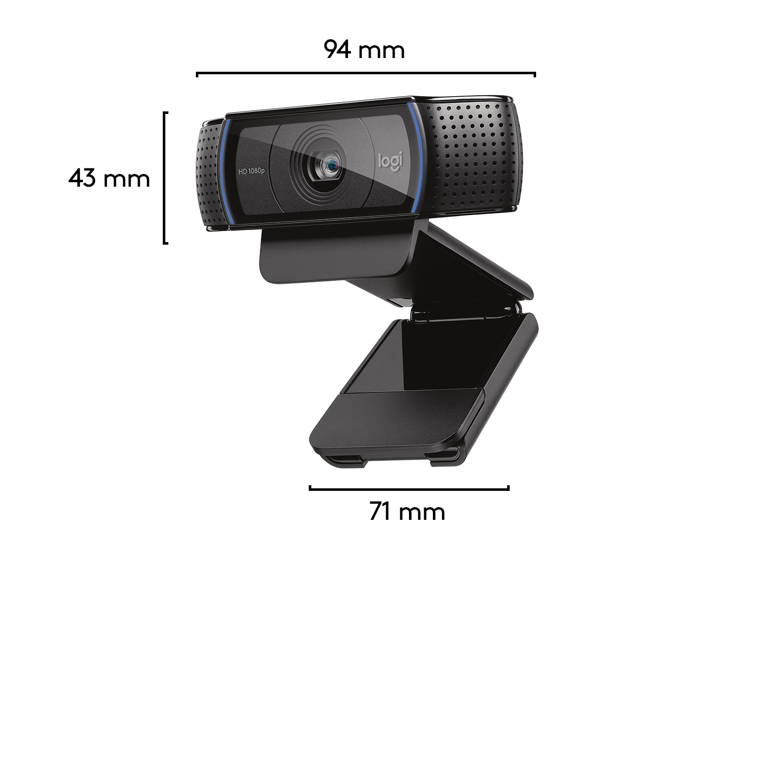 Logitech Kamera C920 HD Pro Webcam, schwarz